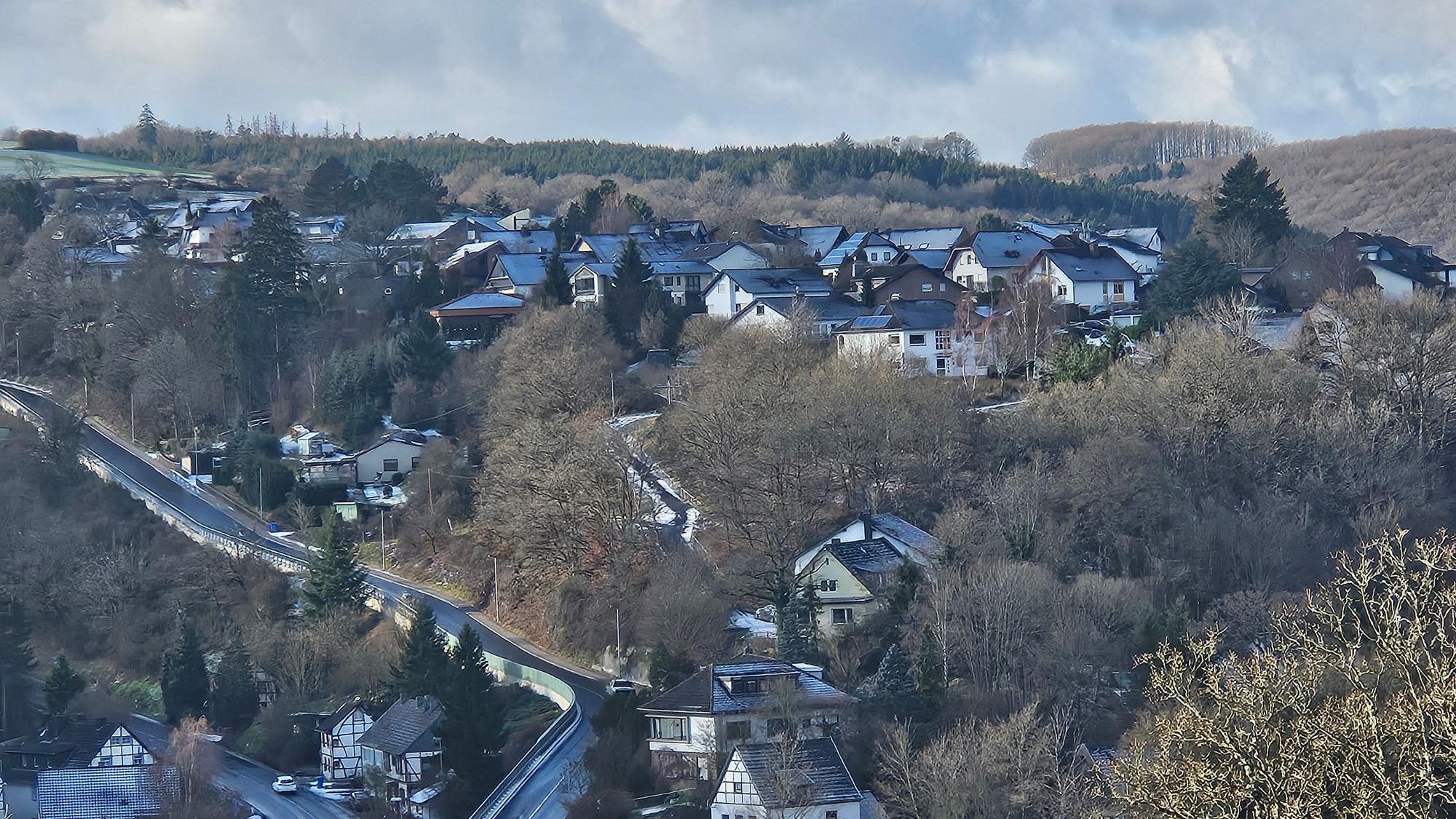 Blick auf das Wohngebiet Salzberg.
