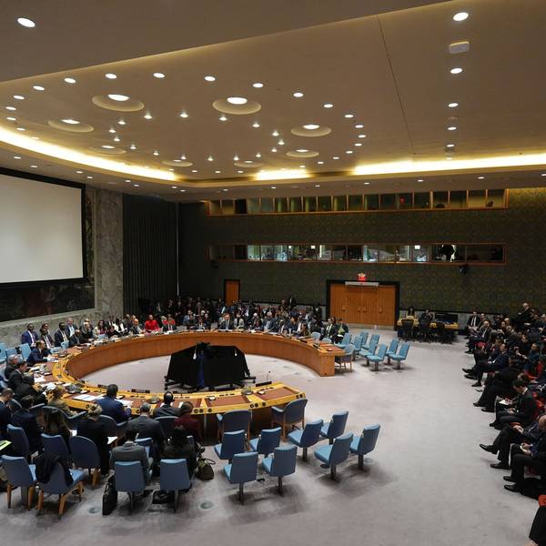 New York: Der Sicherheitsrat tagt im Hauptquartier der Vereinten Nationen. Der UN-Sicherheitsrat hatte nach dem US-Angriff auf Venezuela und die Gefangennahme des autoritären Präsidenten Maduro eine Sondersitzung einberufen.