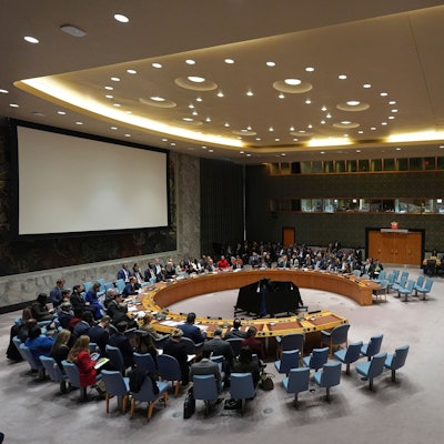 New York: Der Sicherheitsrat tagt im Hauptquartier der Vereinten Nationen. Der UN-Sicherheitsrat hatte nach dem US-Angriff auf Venezuela und die Gefangennahme des autoritären Präsidenten Maduro eine Sondersitzung einberufen.