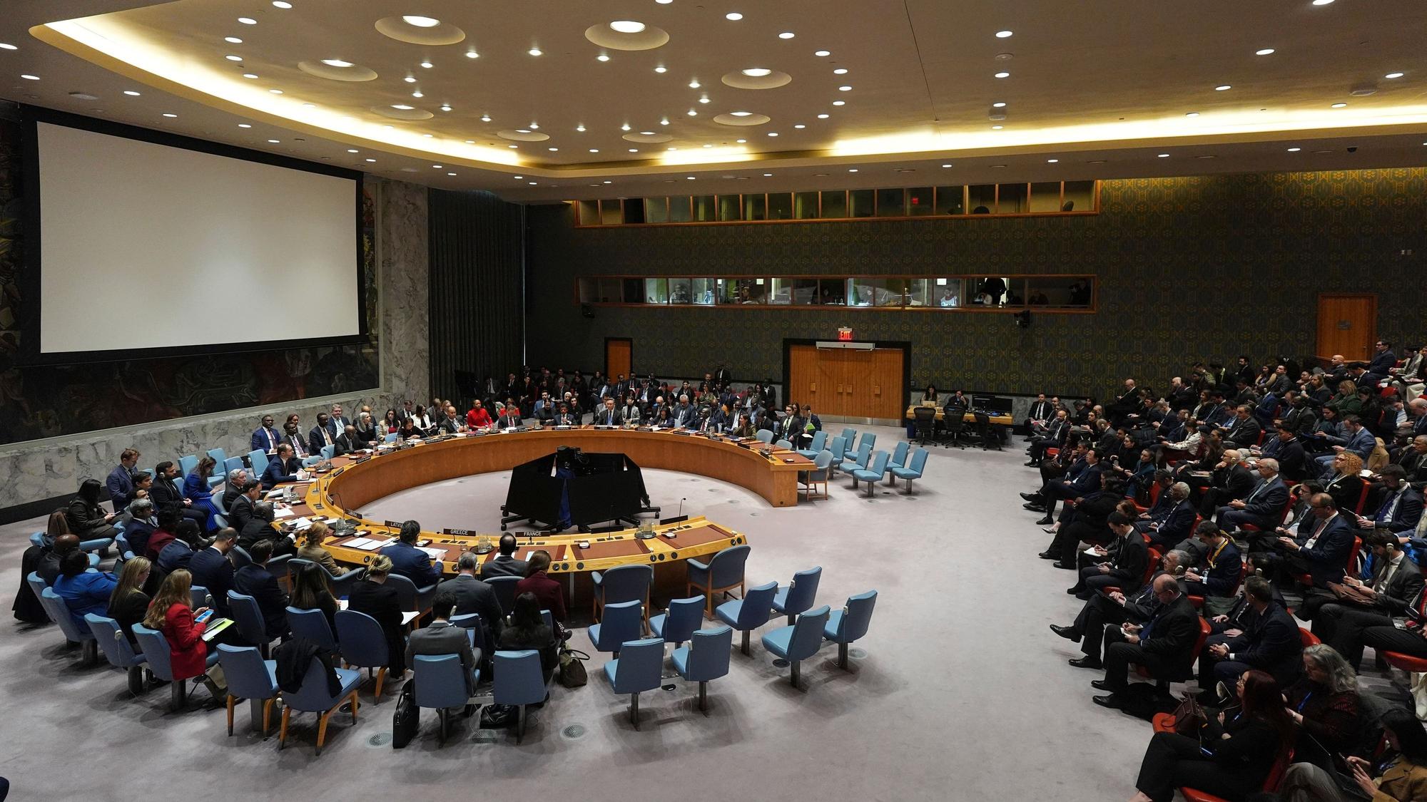 New York: Der Sicherheitsrat tagt im Hauptquartier der Vereinten Nationen. Der UN-Sicherheitsrat hatte nach dem US-Angriff auf Venezuela und die Gefangennahme des autoritären Präsidenten Maduro eine Sondersitzung einberufen.