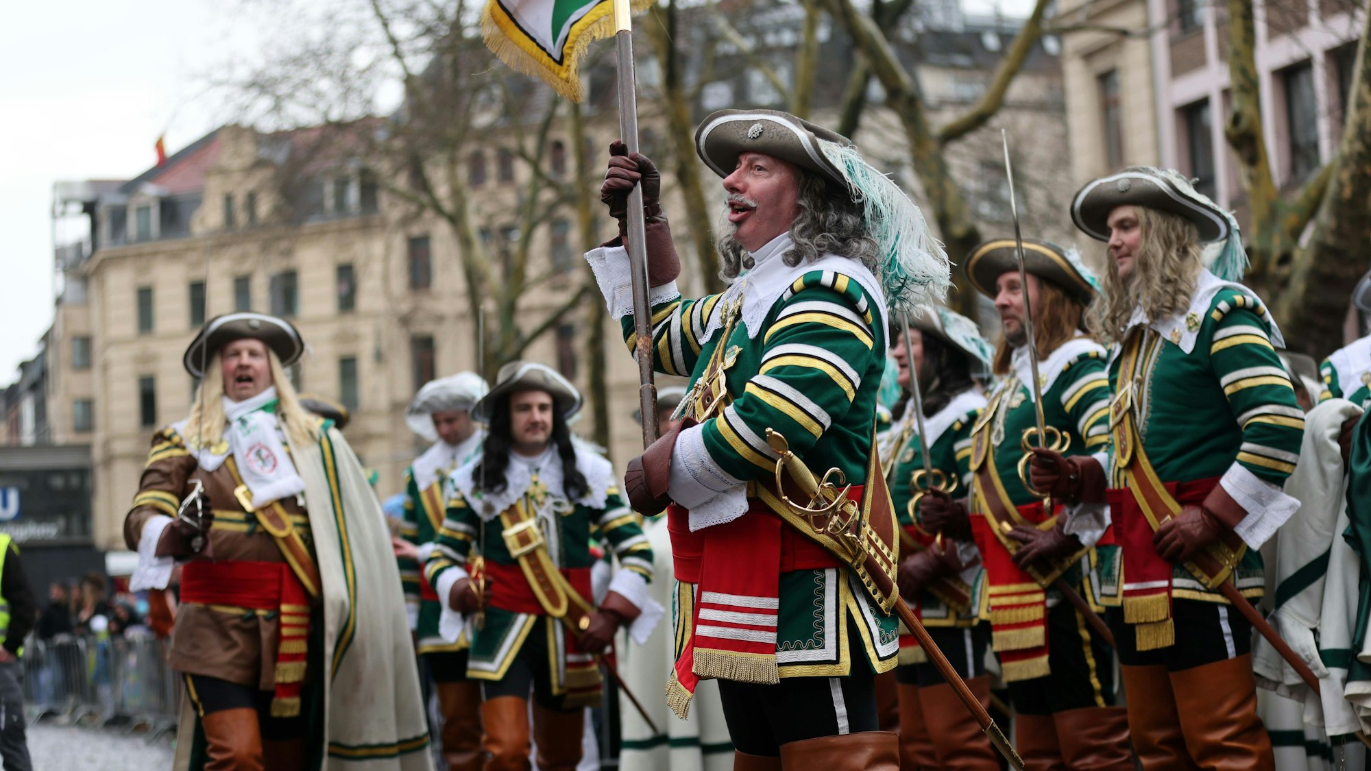 Das historische Spiel von Jan un Griet an Weiberfastnacht 2025.