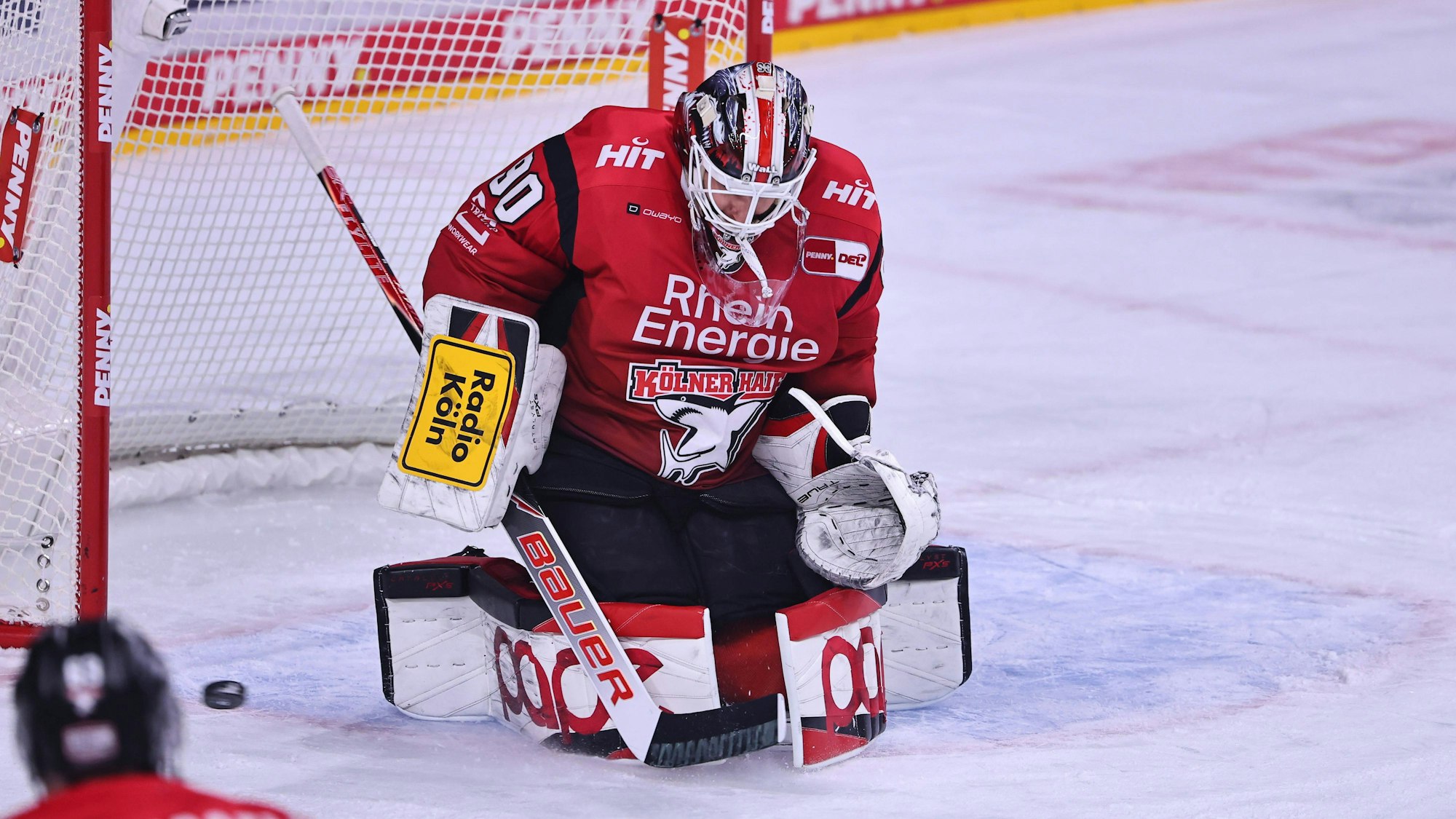 Haie-Goalie Felix Brückmann sammelte beim Hockeytown-Cup im tschechischen Pardubice nach seiner Verletzung weiter wichtige Spielpraxis.