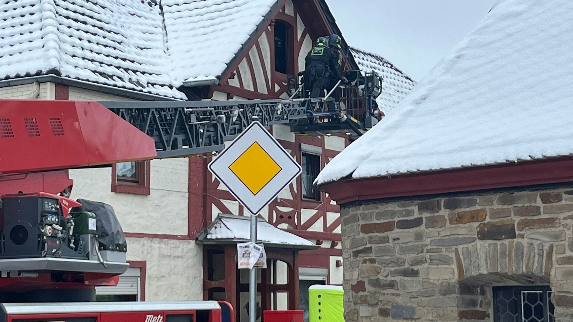 Polizisten überredeten den Mann schließlich zur Aufgabe.