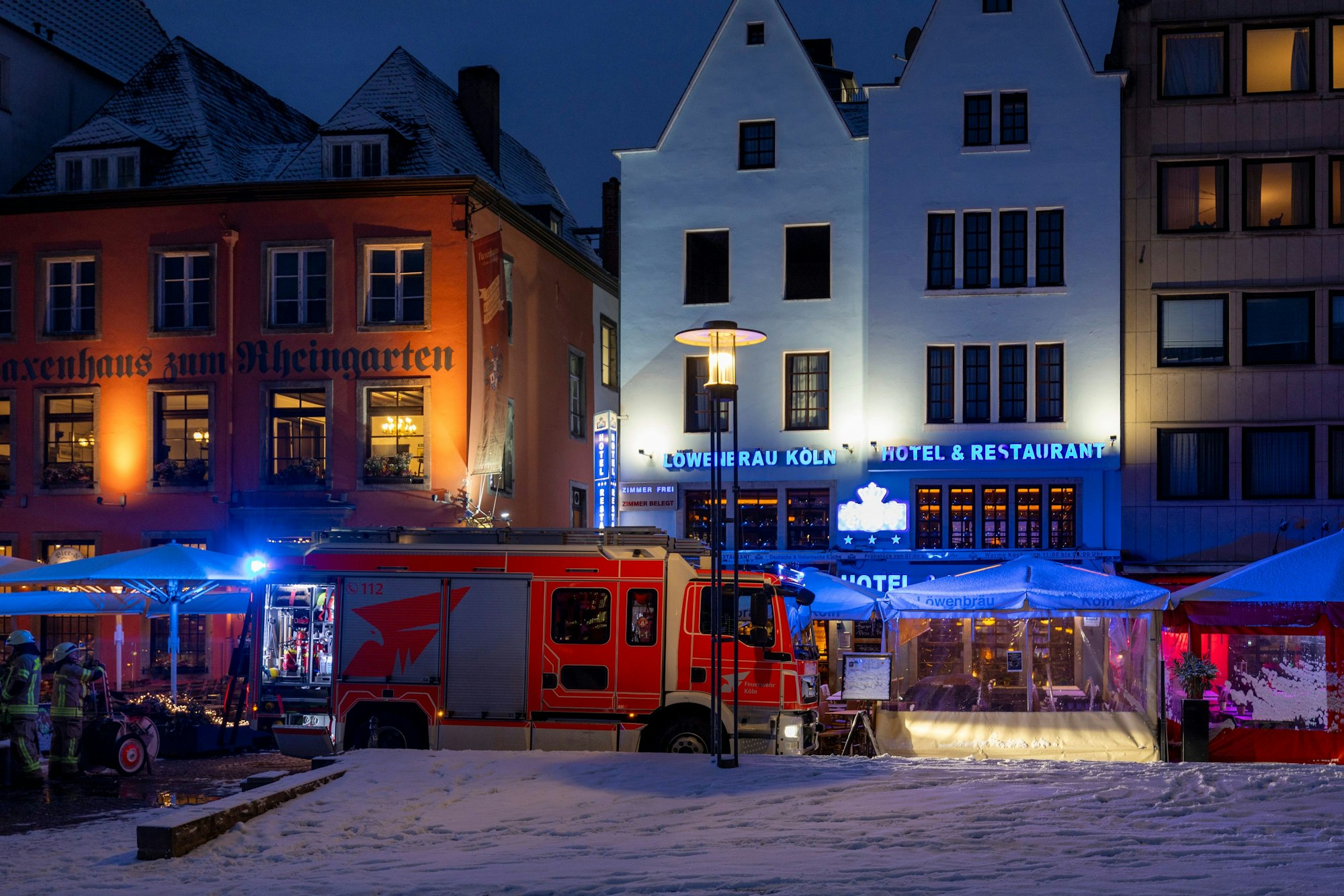 Die Polizei sperrte den Bereich ab.