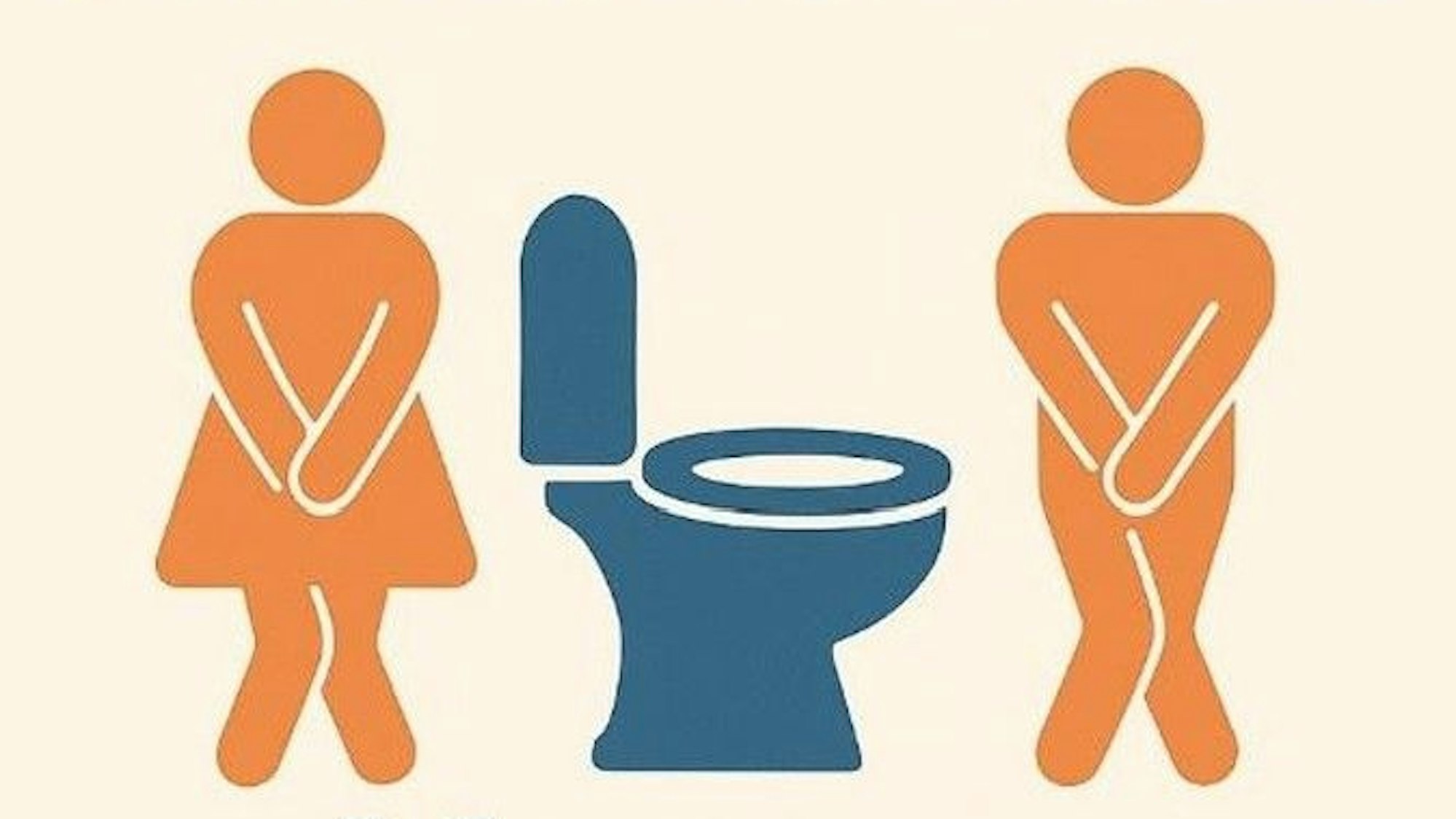 Ein Piktogramm weist auf öffentliche Toiletten hin.