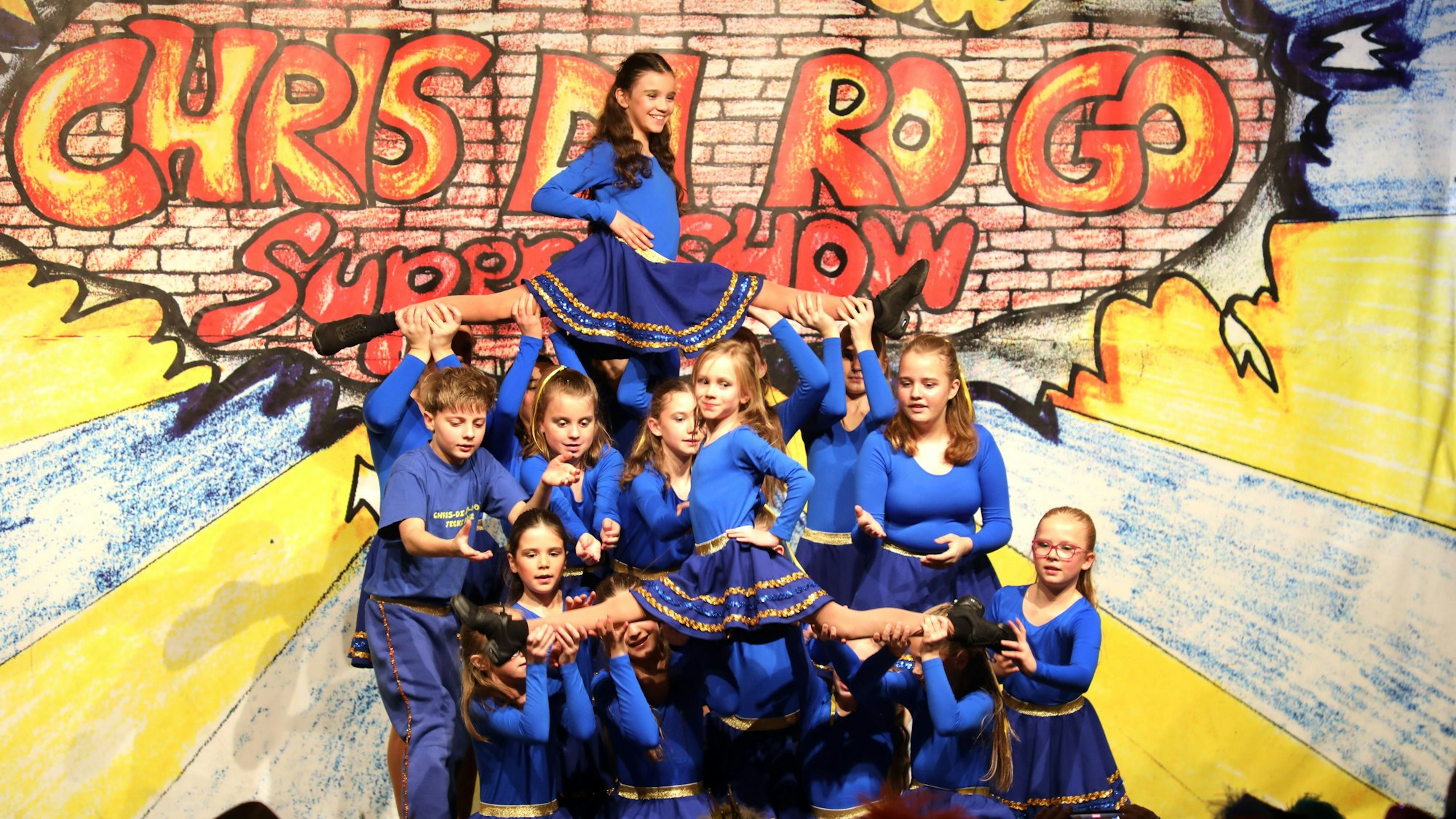 Das Foto zeigt eine Tanzgruppe der Chris-Di-Ro-Go.