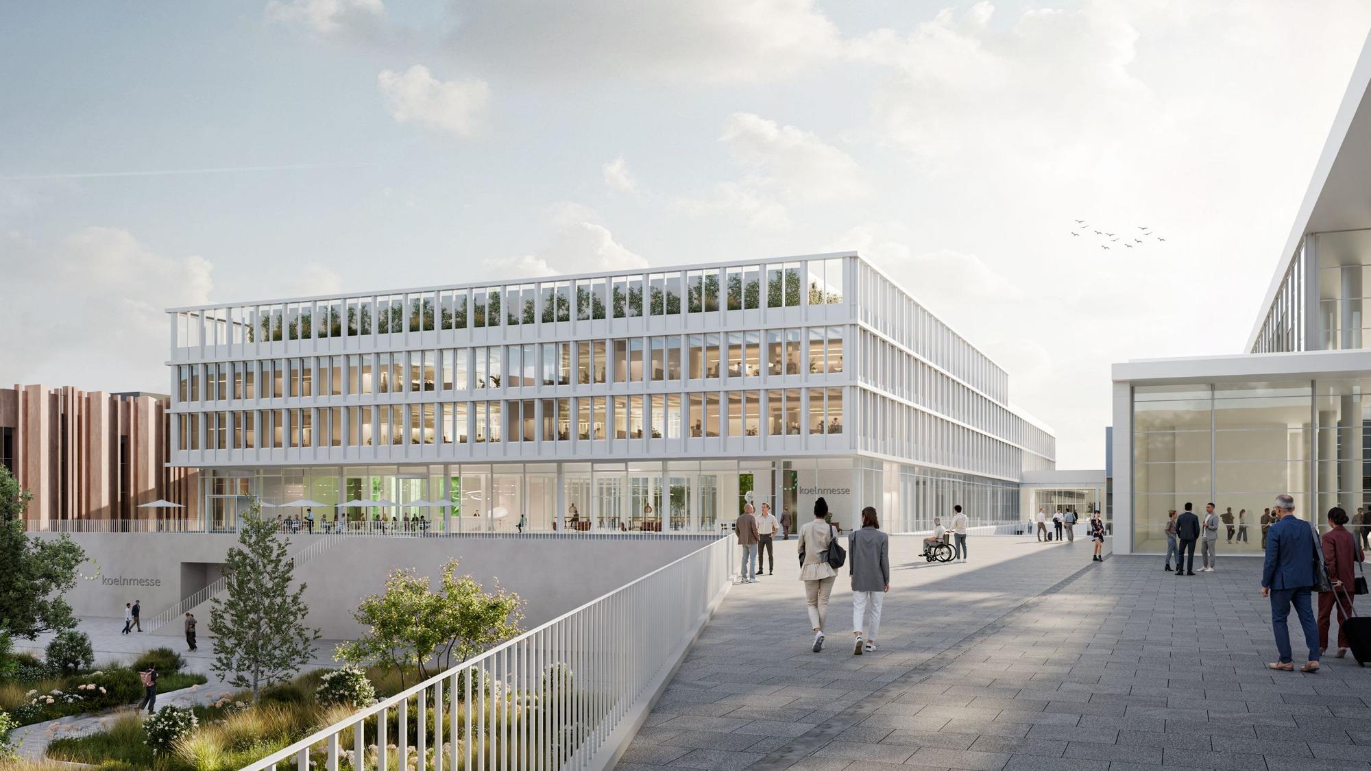 Visualisierung Koelnmesse Neubau