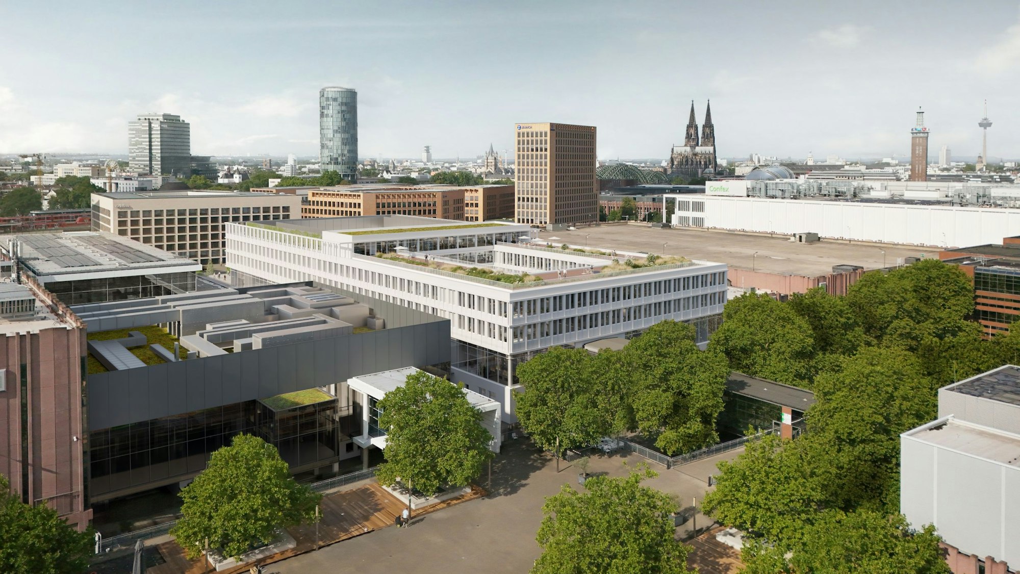 Visualisierung Koelnmesse Neubau