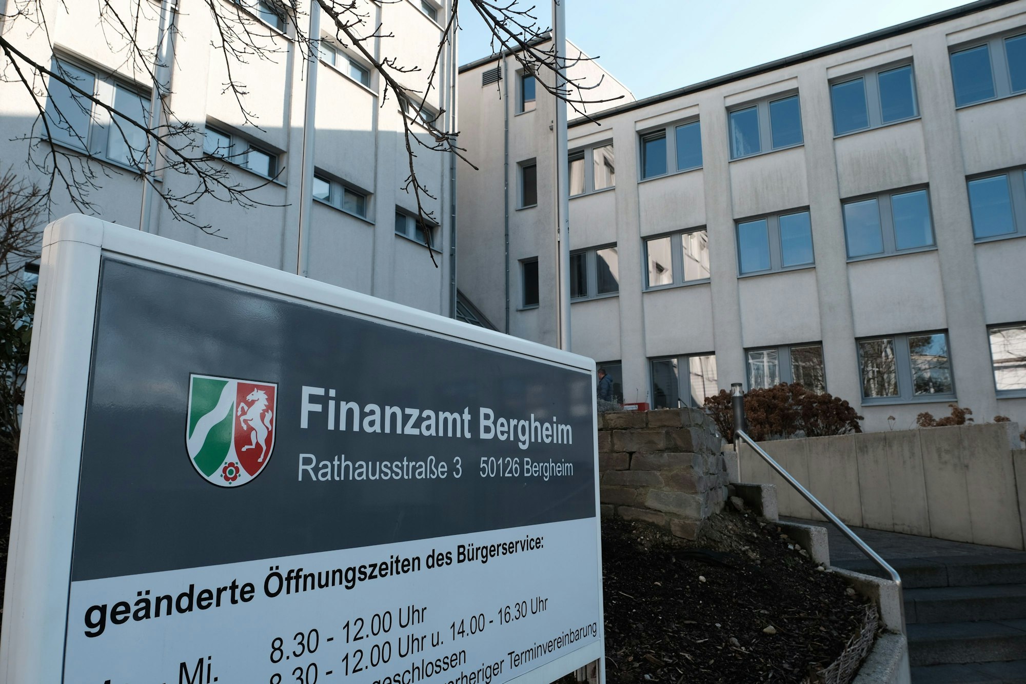 Das Finanzamt in Bergheim.