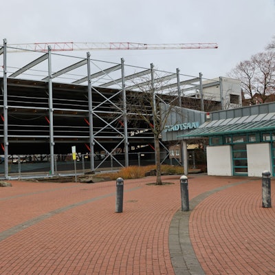 Auf dem Bild ist ein Rohbau zu sehen.