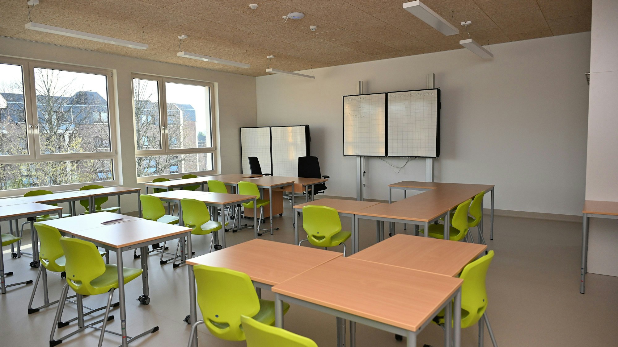 Das Foto zeigt die neuen Räume der Hauptschule