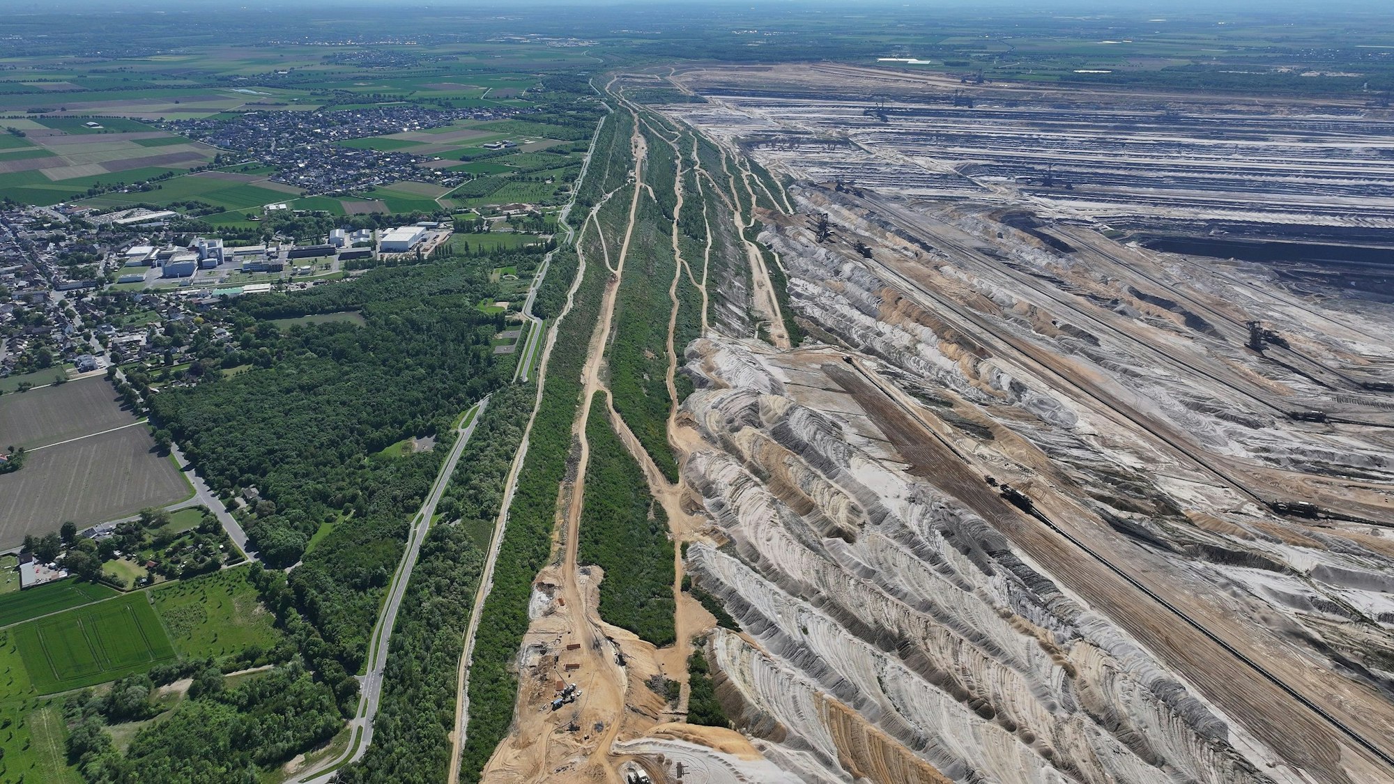 Der Tagebau hat Teile des Elsdorfer Stadtgebiets beansprucht.