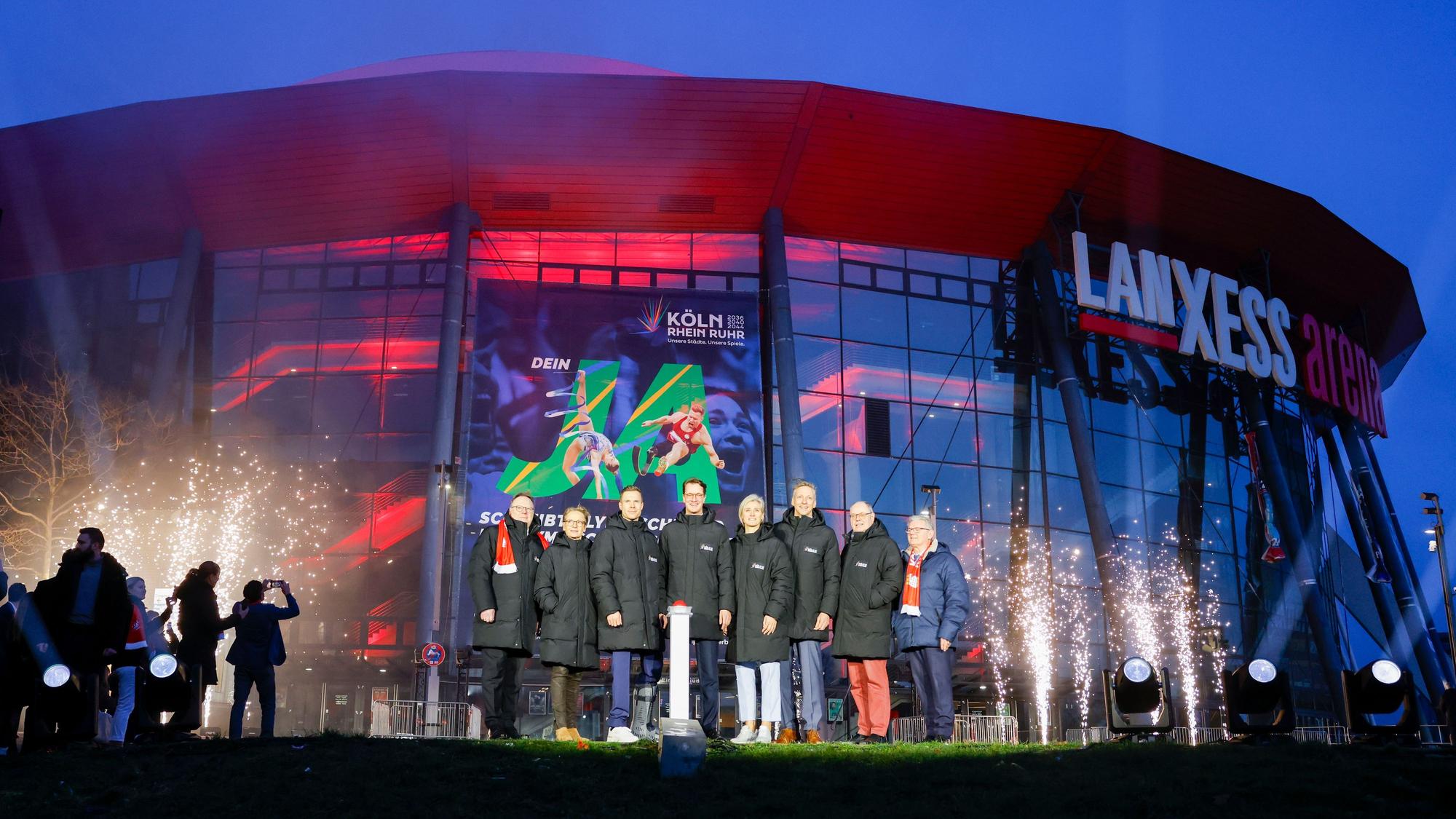Startschuss für die Olympia-Bewerbung der Region „Köln Rhein Ruhr“ am 19. Januar vor der Lanxess-Arena.