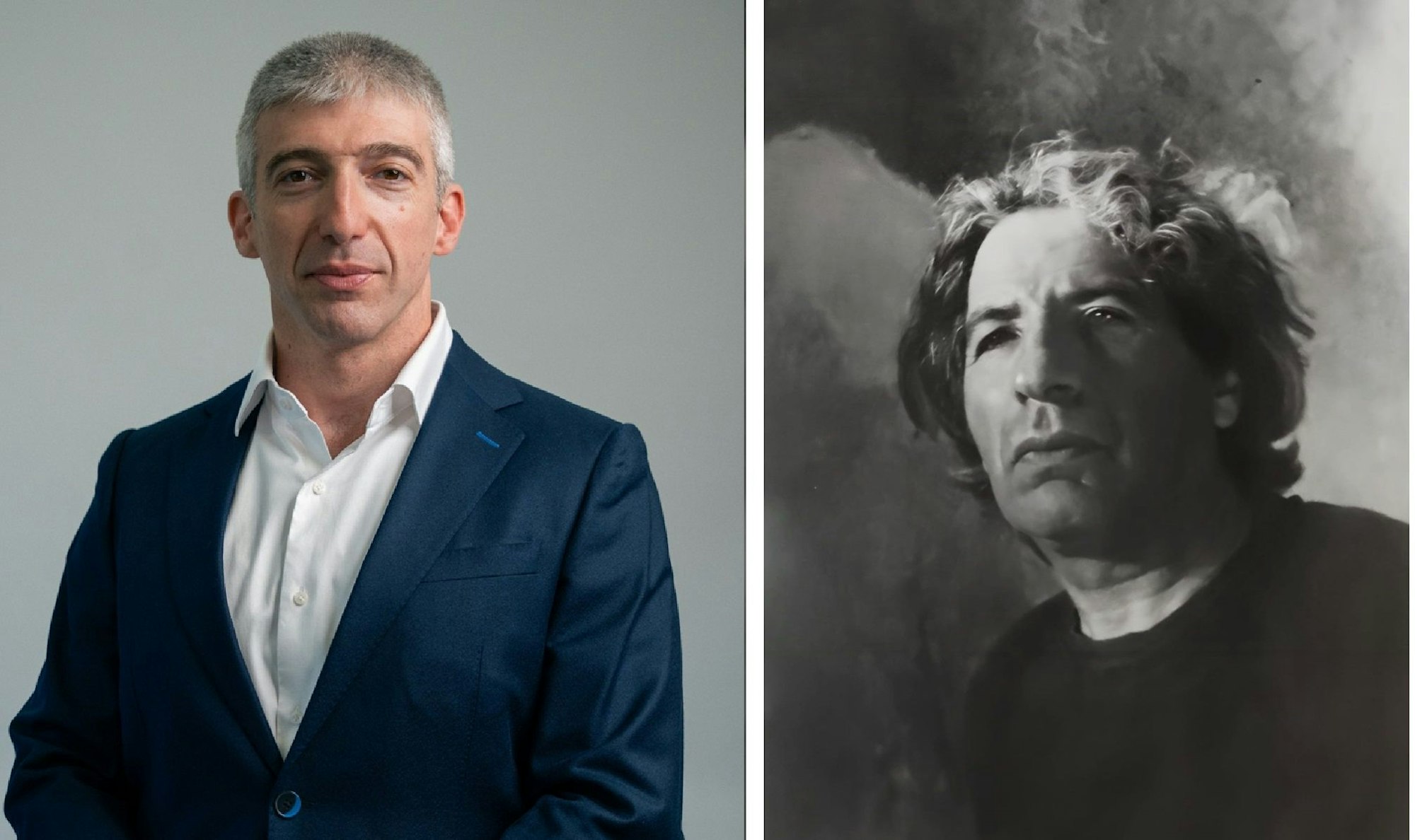 Die beiden Bilder zeigen Shai Hod links und seinen Großvater Jakob Rosenboim rechts.