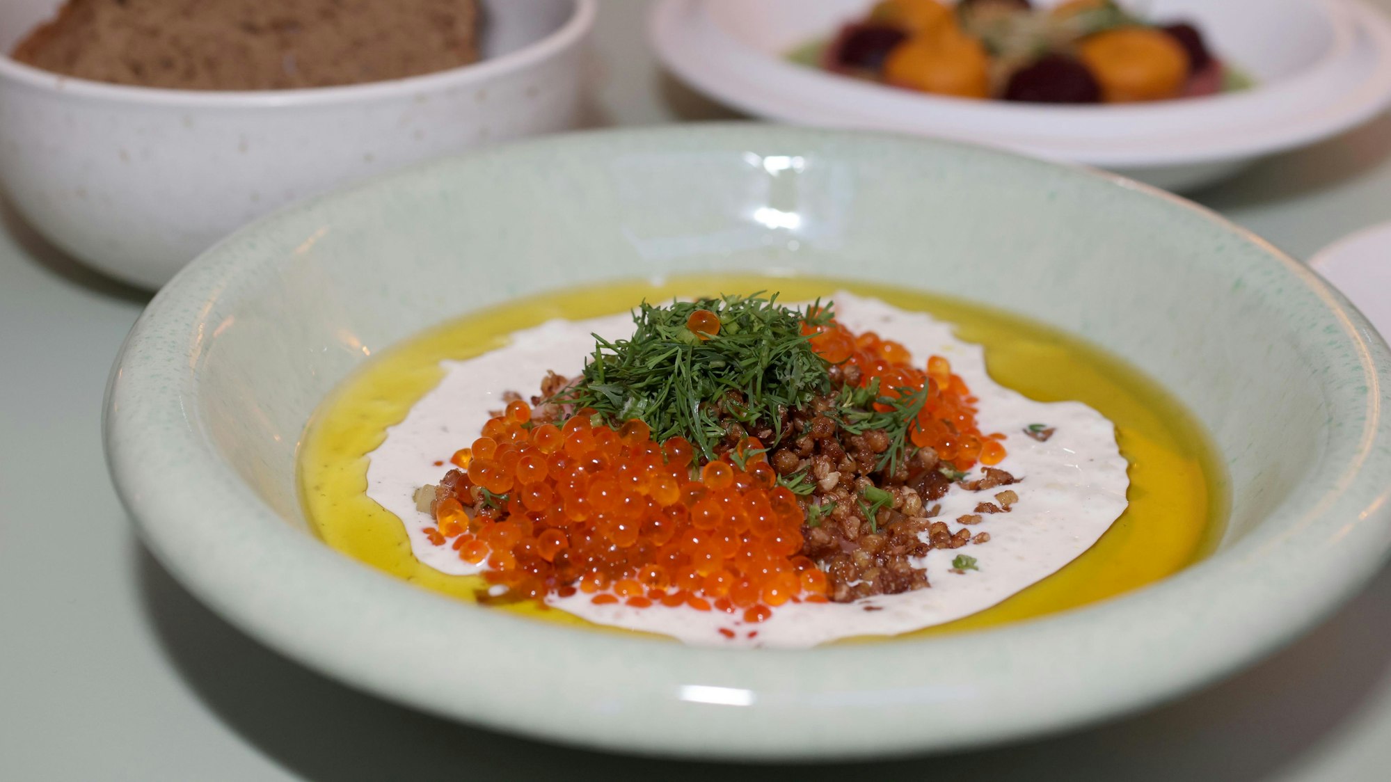 Saisonal und farbenfroh sind die Gerichte im „Onda“.