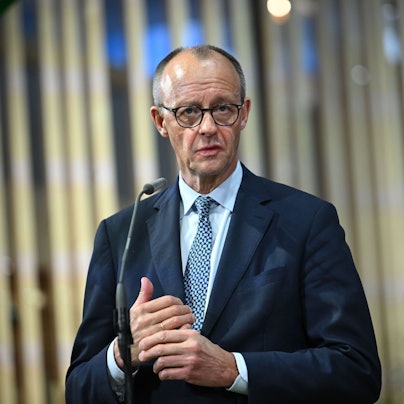 Bundeskanzler Friedrich Merz (CDU) bei einer Pressekonferenz in Berlin (Archivfoto).