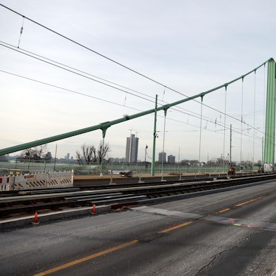 Die Mülheimer Brücke in Köln.