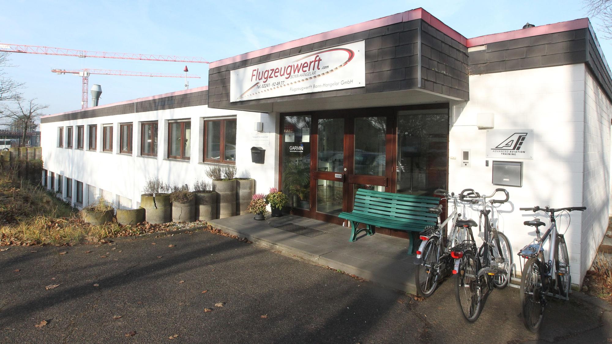 Die Flugzeugwerft an der Richthofenstraße.