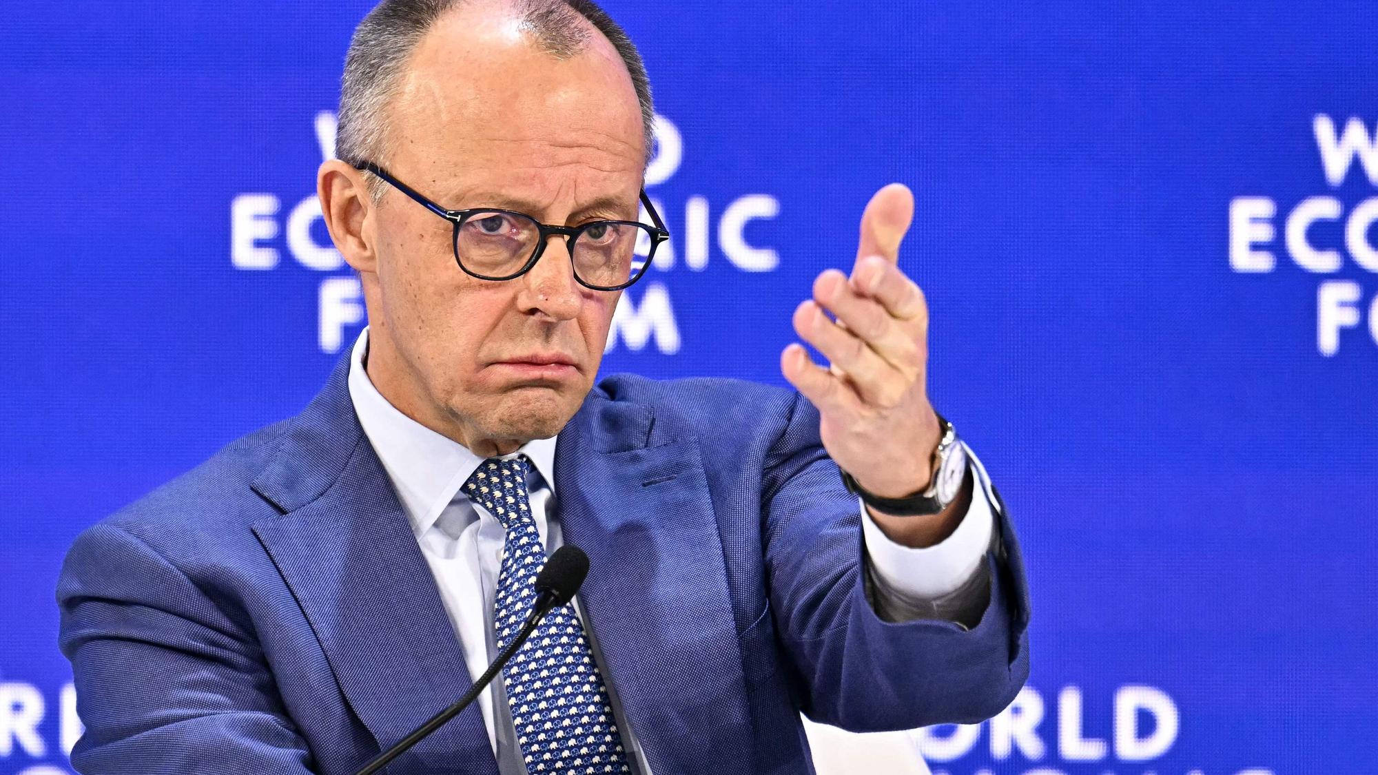 Kanzler Friedrich Merz beim Wetwirtschaftsforum in Davos