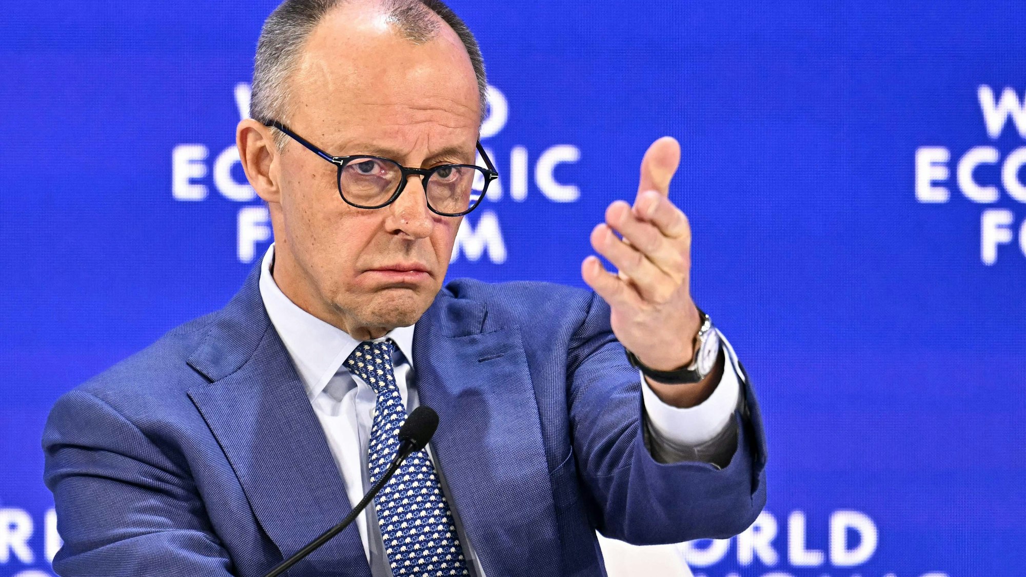 Kanzler Friedrich Merz beim Wetwirtschaftsforum in Davos