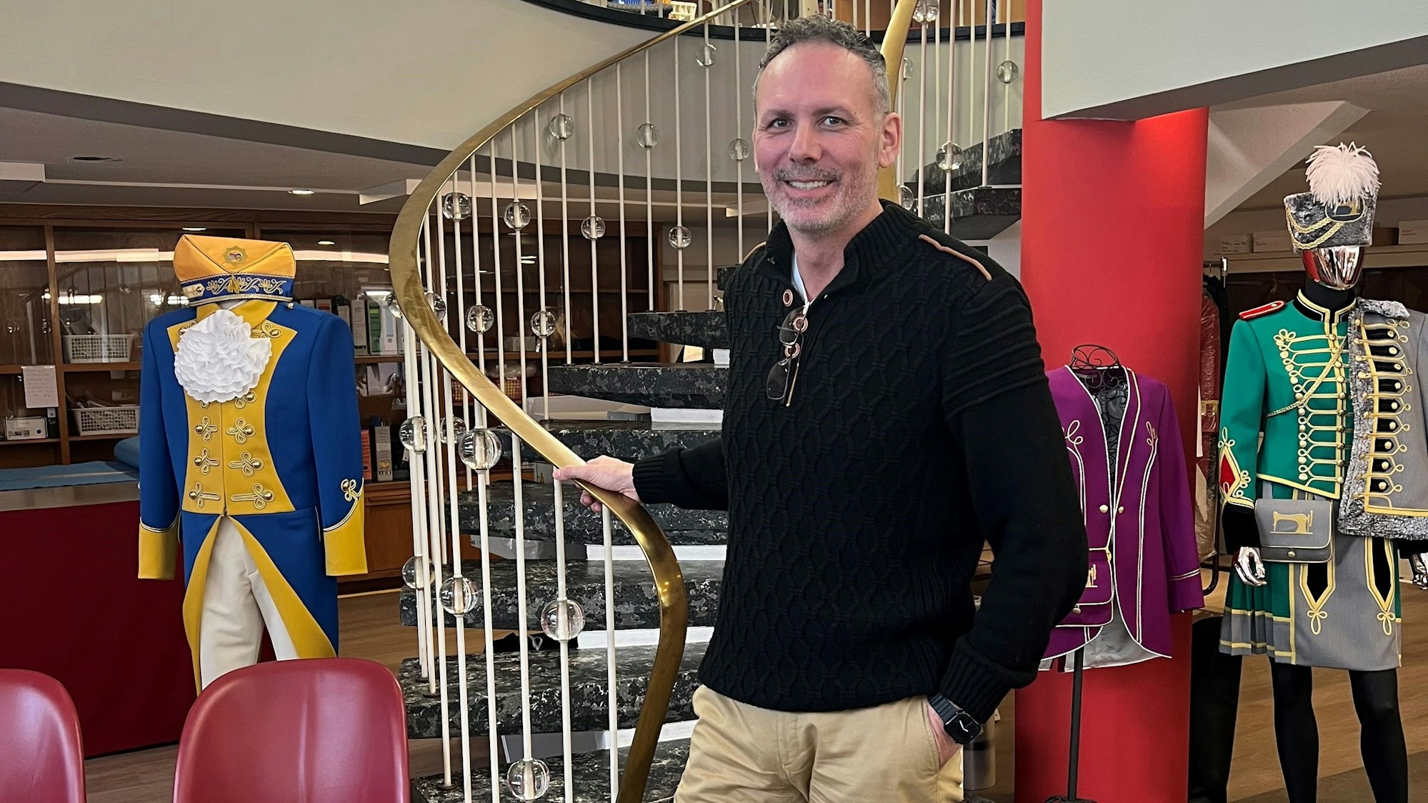 Jens Jung, Geschäftsführer der Uniformenschneiderei „Brauchtum nach Maß“.