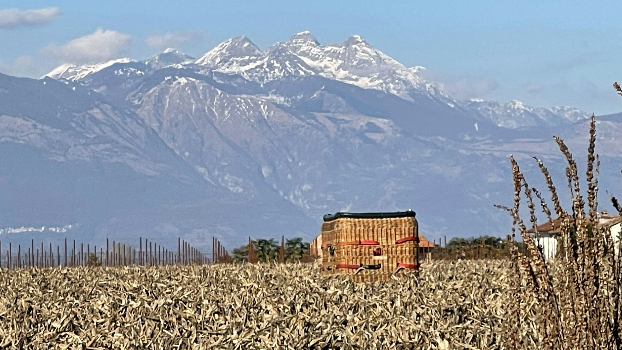 Jahresabschlussfahrt Alpen, Landeplatz bei Pordenone. Foto: Michael Kupper