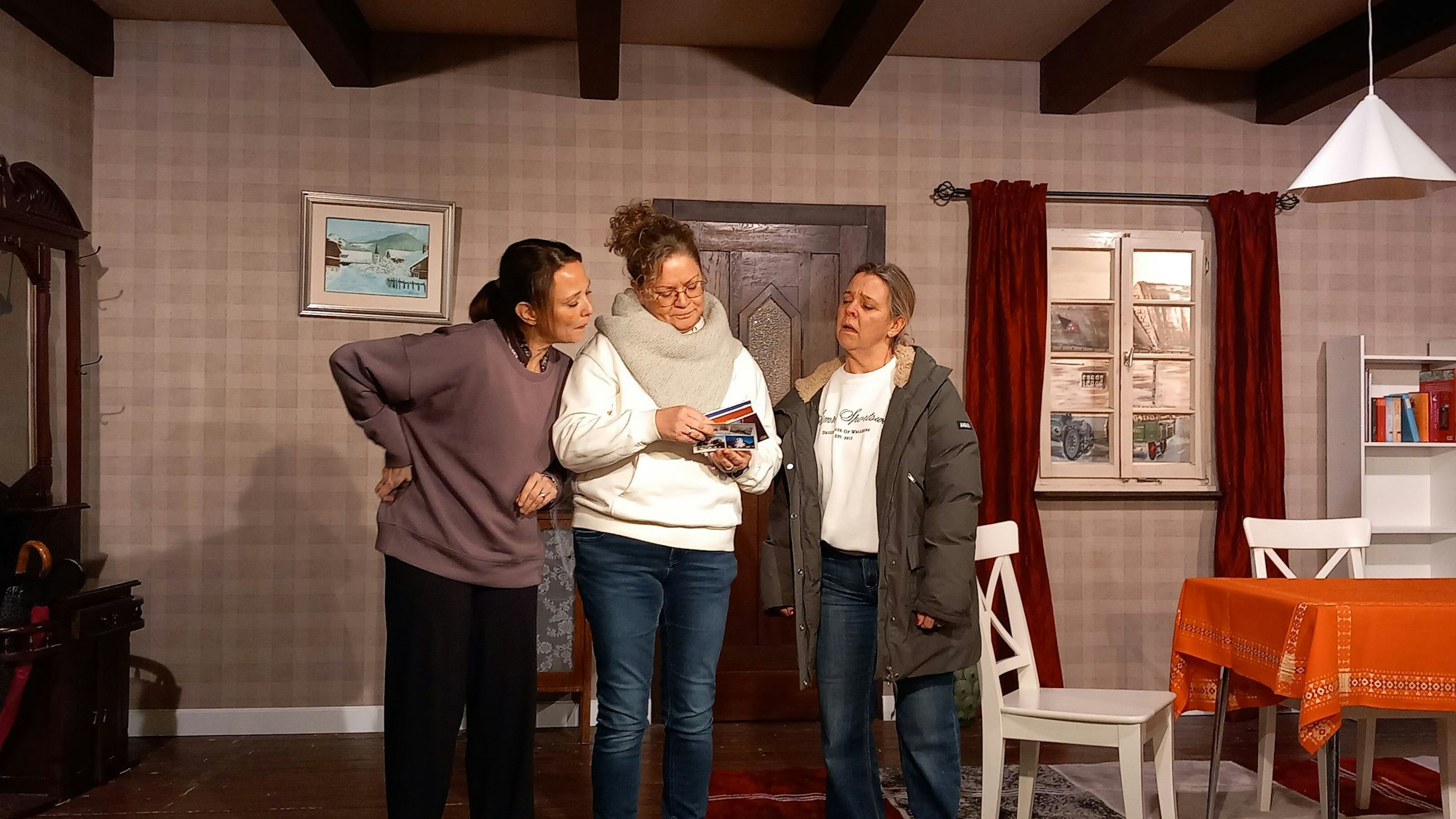 Theater-Sprech- und Stellprobe noch ohne Kostüme in Oberbachem