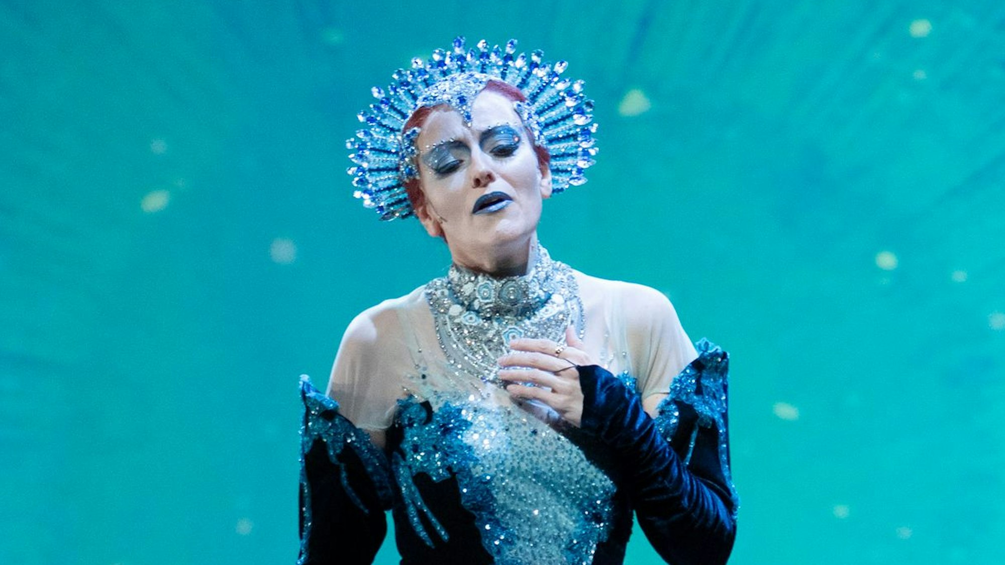 Die Königin der Nacht in „Die Zauberflöte“ an der Oper Köln