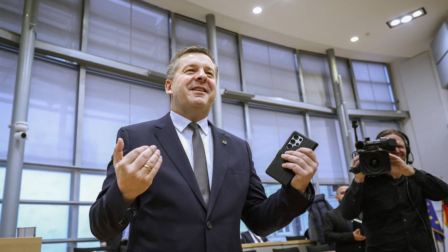Sven Schulze (CDU) bei der Wahl zum Ministerpräsidenten von Sachsen-Anhalt.