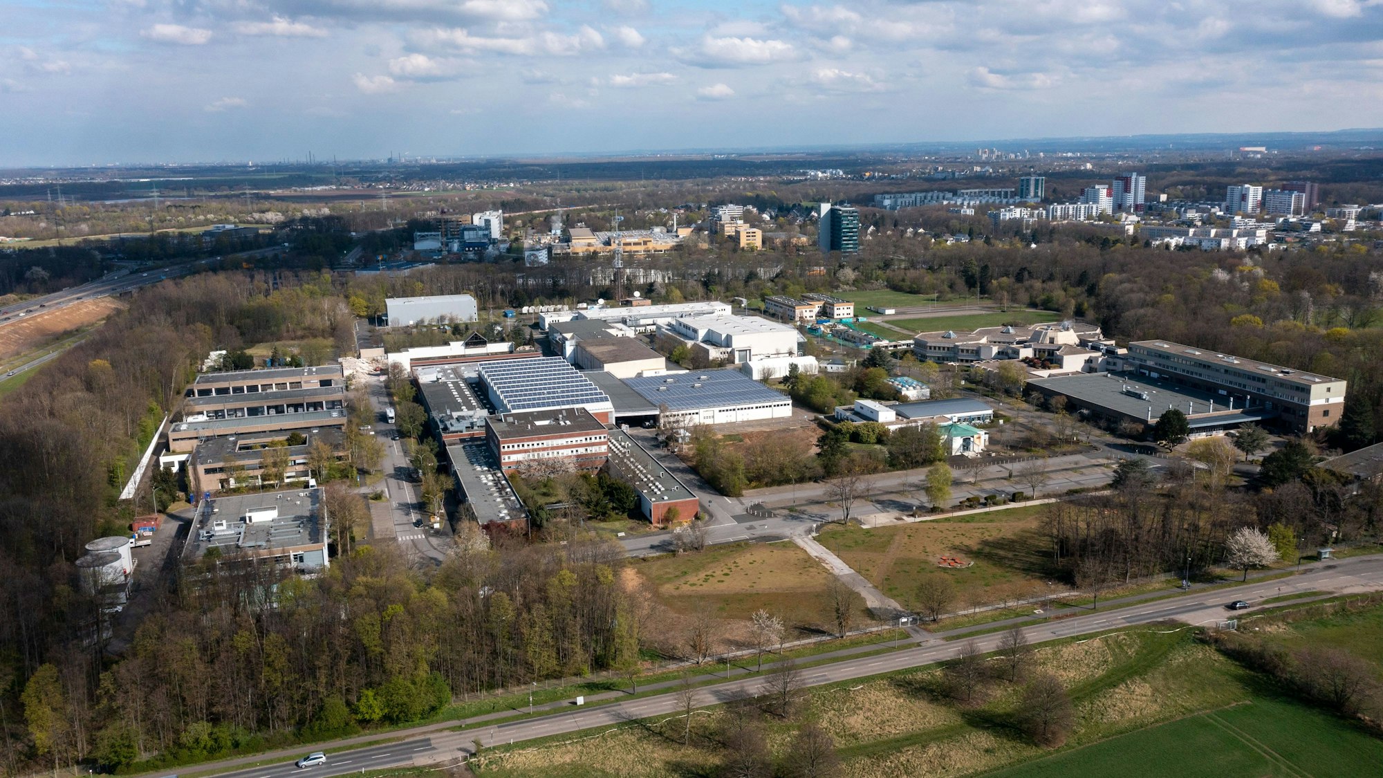 Luftaufnahme des WDR-Produktionsgeländes in Bocklemünd. (Archivbild)