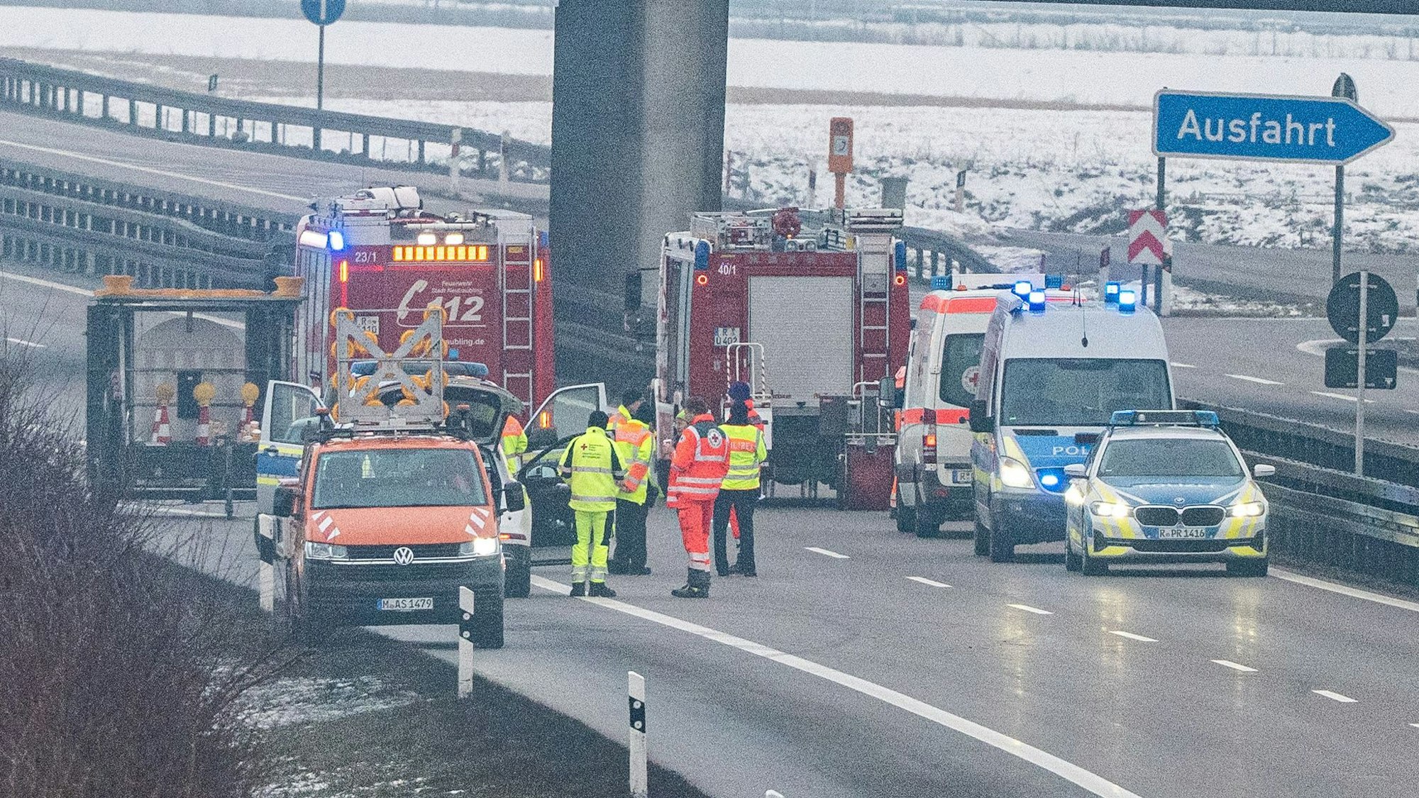 Die Autobahn 3 wurde nach dem Fund in beide Richtungen gesperrt.