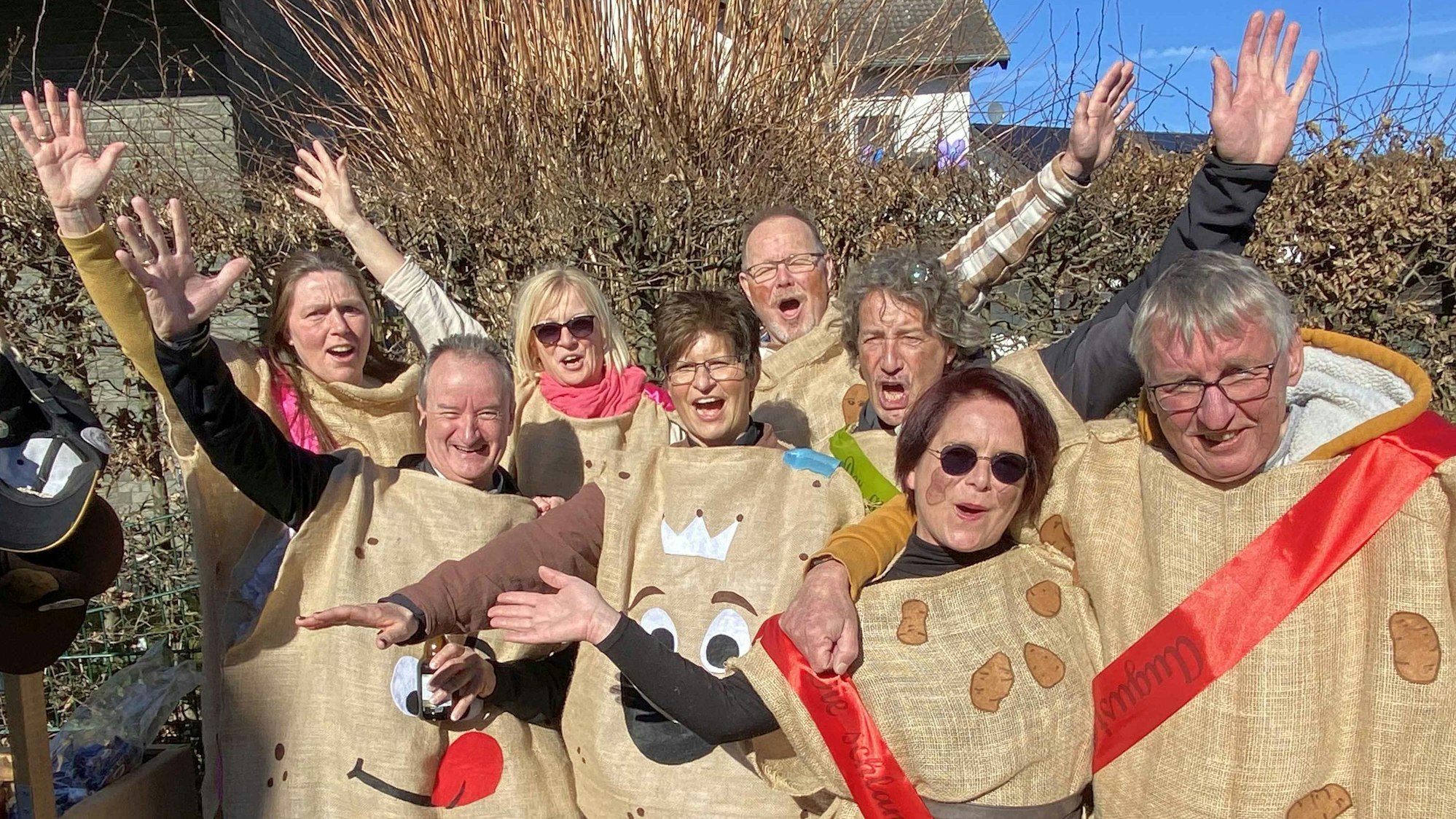 Der Ramershovener Kartoffelauflauf beim Flerzheimer Zug 2025.