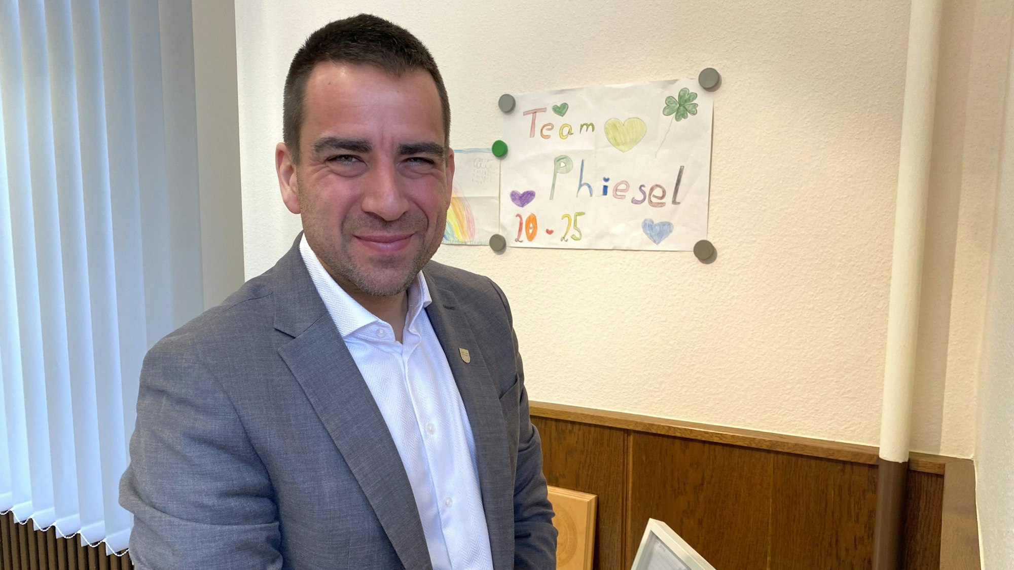 Rheinbachs neu gewählter Bürgermeister Daniel Phiesel.