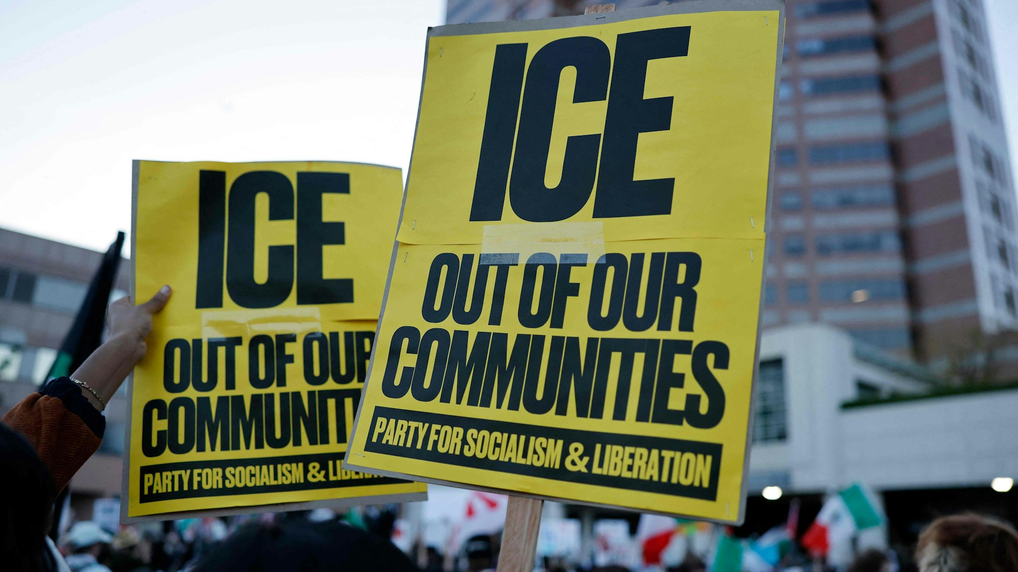 Los Angeles: Proteste gegen die US-Einwanderungsbehörde ICE.