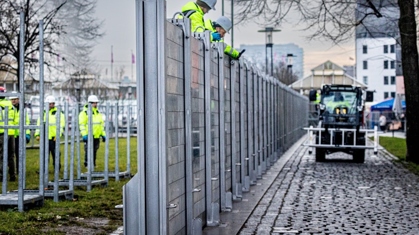 Eine Großübung fand am Sonntag im Rheingarten statt.