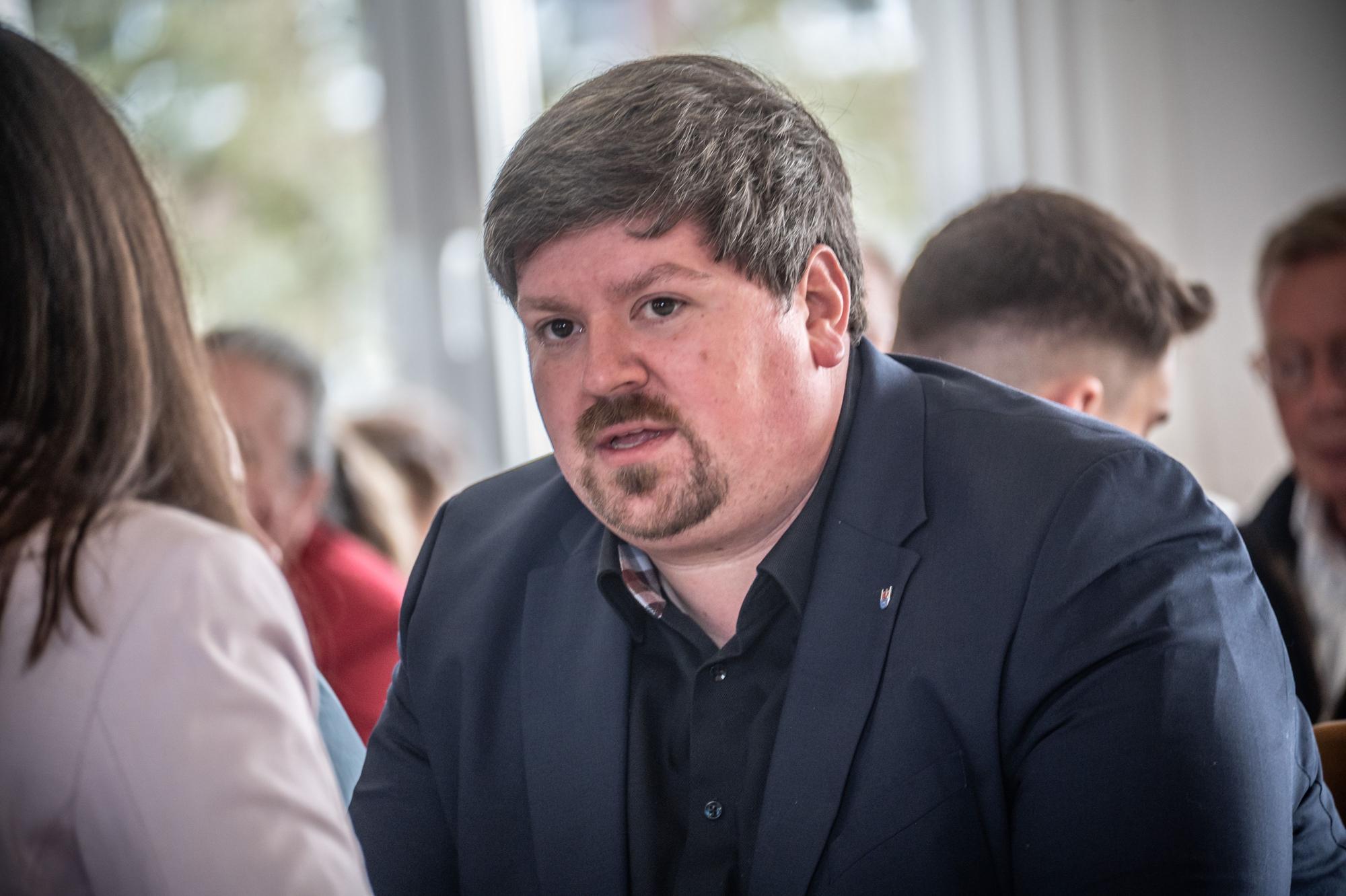 Maurice Winter auf dem CDU-Leichlingen Neujahrsempfang in Haus Klippenberg Bild: Ralf Krieger