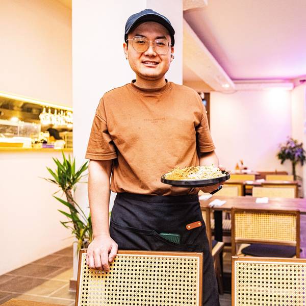 Essen soll glücklich machen: Das neue Restaurant von Yongliang Wu heißt Glücksbissen und serviert chinesische Nudelgerichte.