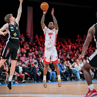 Barmer 2. Basketball Bundesliga ProA: Rheinstars Köln vs. Paderborn Baskets, 01.02.2026 Cedric Cezell Russell Jr. RheinStarsKöln 0, Barmer 2. Basketball Bundesliga ProA: Rheinstars Köln vs. Paderborn Baskets am 01.02.2026 in der Motorworld Köln in Koeln Nordrhein-Westfalen *** Barmer 2 Basketball Bundesliga ProA Rheinstars Köln vs Paderborn Baskets, 01 02 2026 Cedric Cezell Russell Jr RheinStarsKöln 0 , Barmer 2 Basketball Bundesliga ProA Rheinstars Köln vs Paderborn Baskets on 01 02 2026 at Motorworld Köln in Cologne North Rhine-Westphalia Copyright: xBEAUTIFULxSPORTS/Mueller-Laschetx