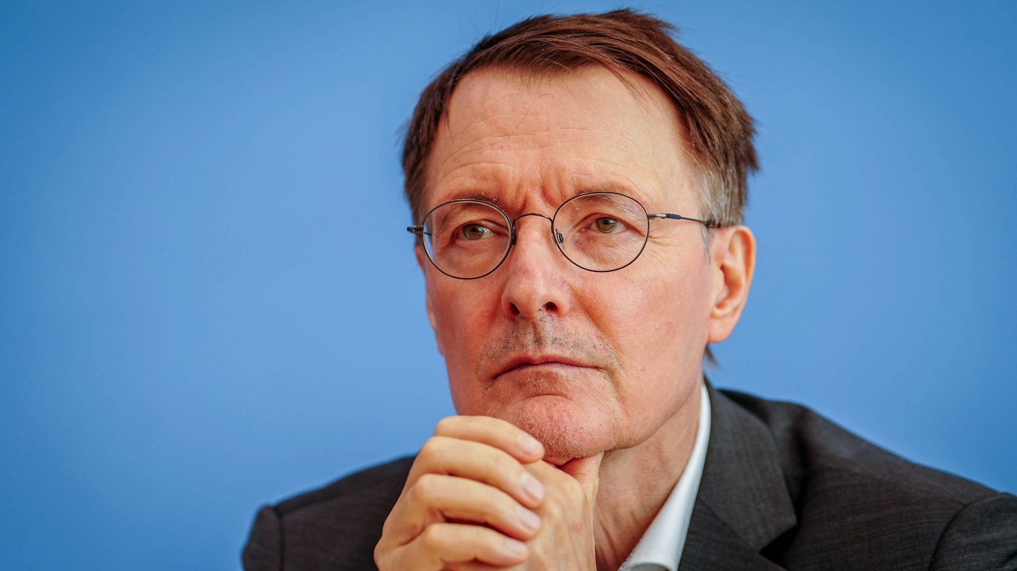 Der frühere Bundesgesundheitsminister Karl Lauterbach (SPD) bei einer Pressekonferenz. (Archivbild)