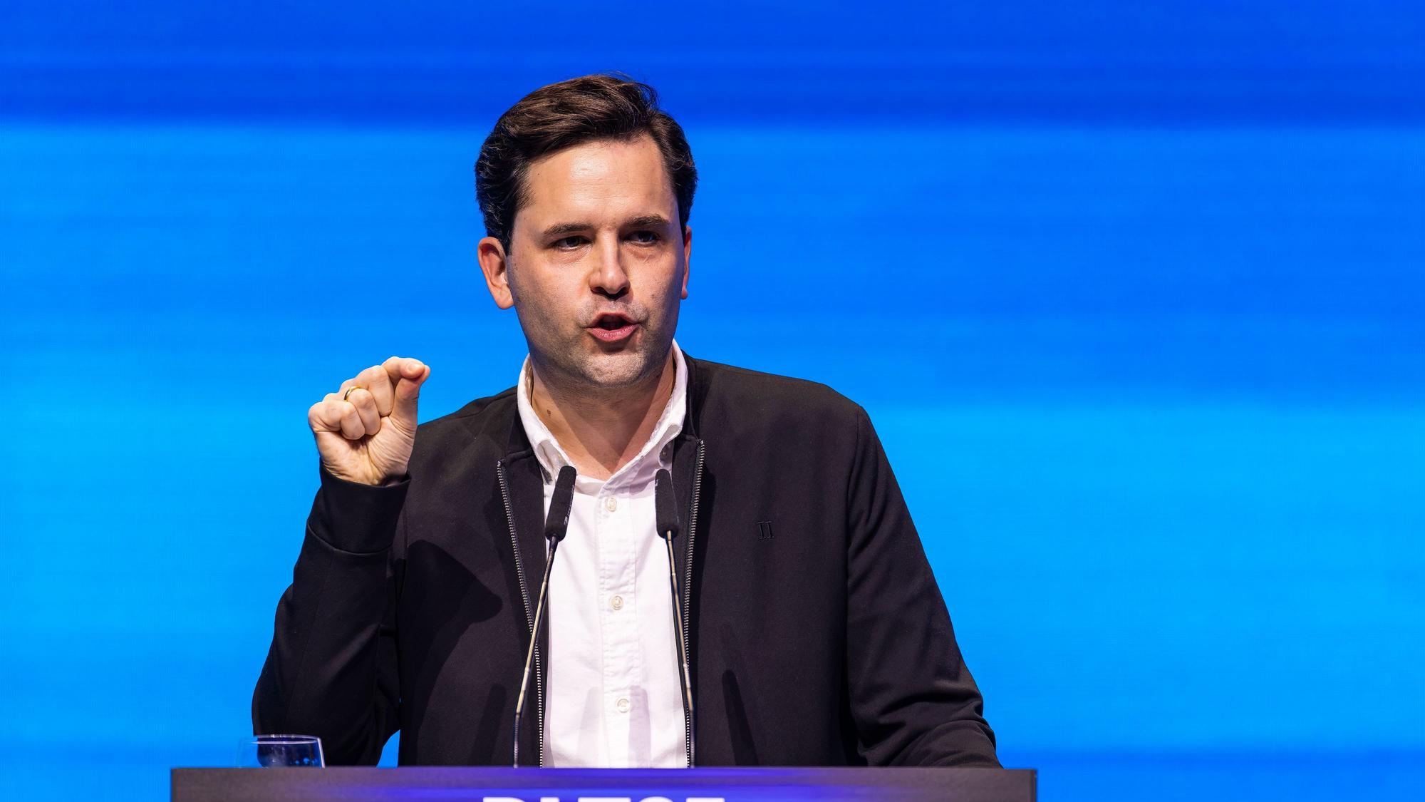 Johannes Winkel (CDU), Bundesvorsitzender der Jungen Union (JU), spricht beim Deutschlandtag der Jungen Union (JU).