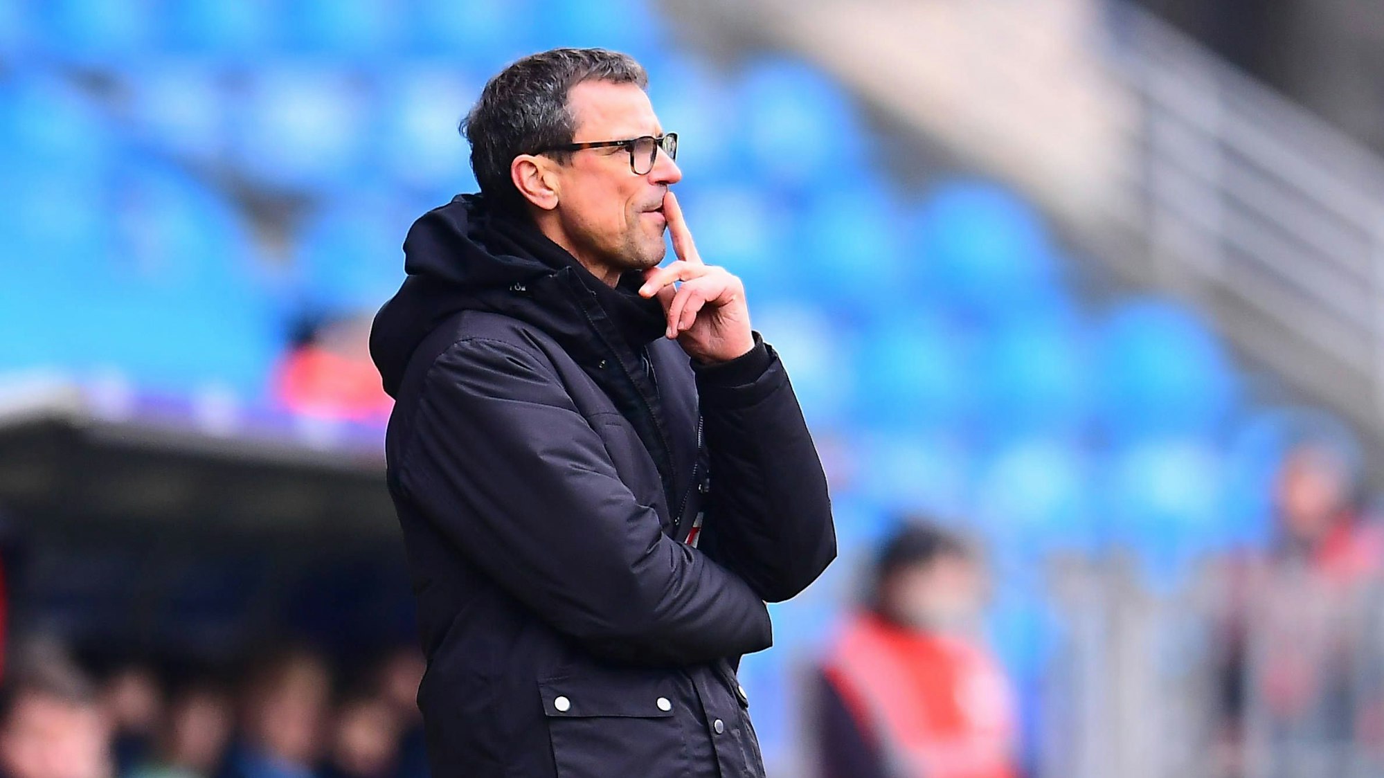 Fußball Herren Regionalliga West Saison 2025/2026 19. Spieltag: VfL Bochum U21, U 21 - Fortuna Köln am 25.01.2026 im Vonovia Ruhrstadion in Bochum Matthias Mink Trainer Fortuna Köln Nordrhein-Westfalen Deutschland *** Soccer Mens Regionalliga West Season 2025 2026 19 Matchday VfL Bochum U21 Fortuna Köln on 25 01 2026 at the Vonovia Ruhrstadion in Bochum Matthias Mink Coach Fortuna Köln North Rhine-Westphalia Germany