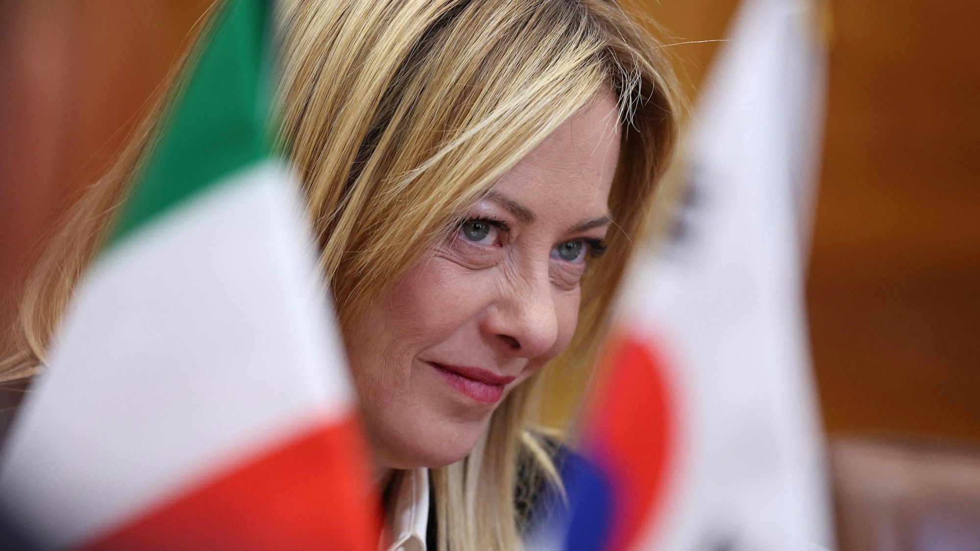 Italiens Ministerpräsidentin Giorgia Meloni reagierte auf den Wirbel um ein ihr ähnlich sehendes Fresko in Rom. (Archivbild)