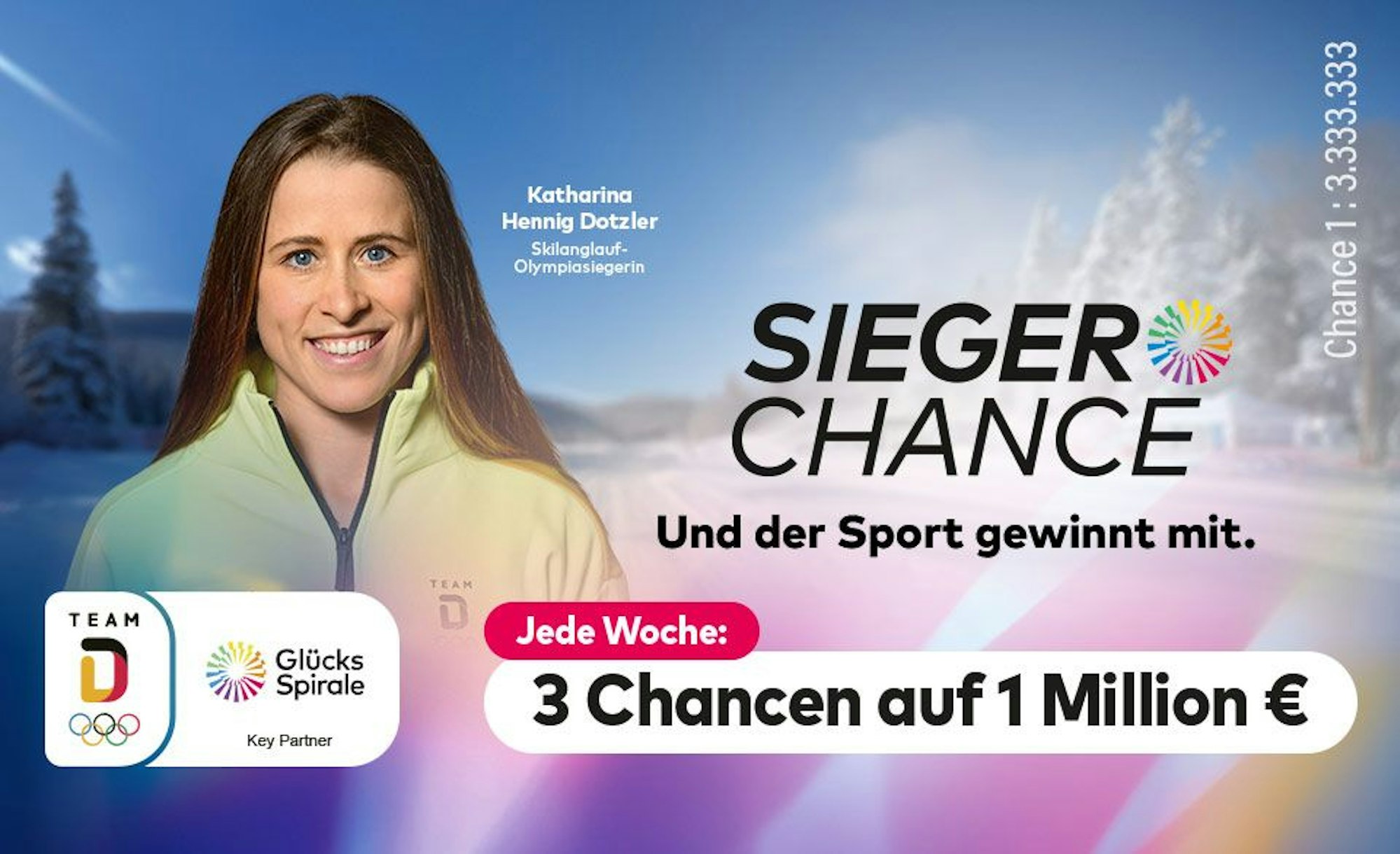 Das Bild zeigt Skilanglauf-Olympiasiegerin Katharina Hennig Dotzler.