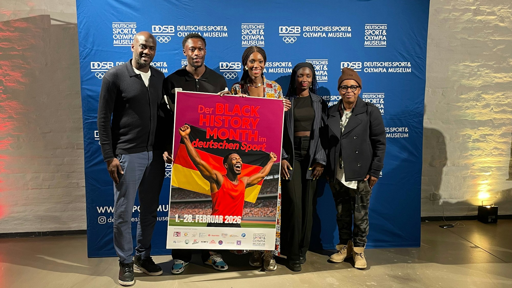 Sprechen über ihre Erfahrungen im deutschen Sport: Otto Addo (v.l.n.r), Owen Ansah, Liz Shoo, Oumi Janta und Shari Reeves.