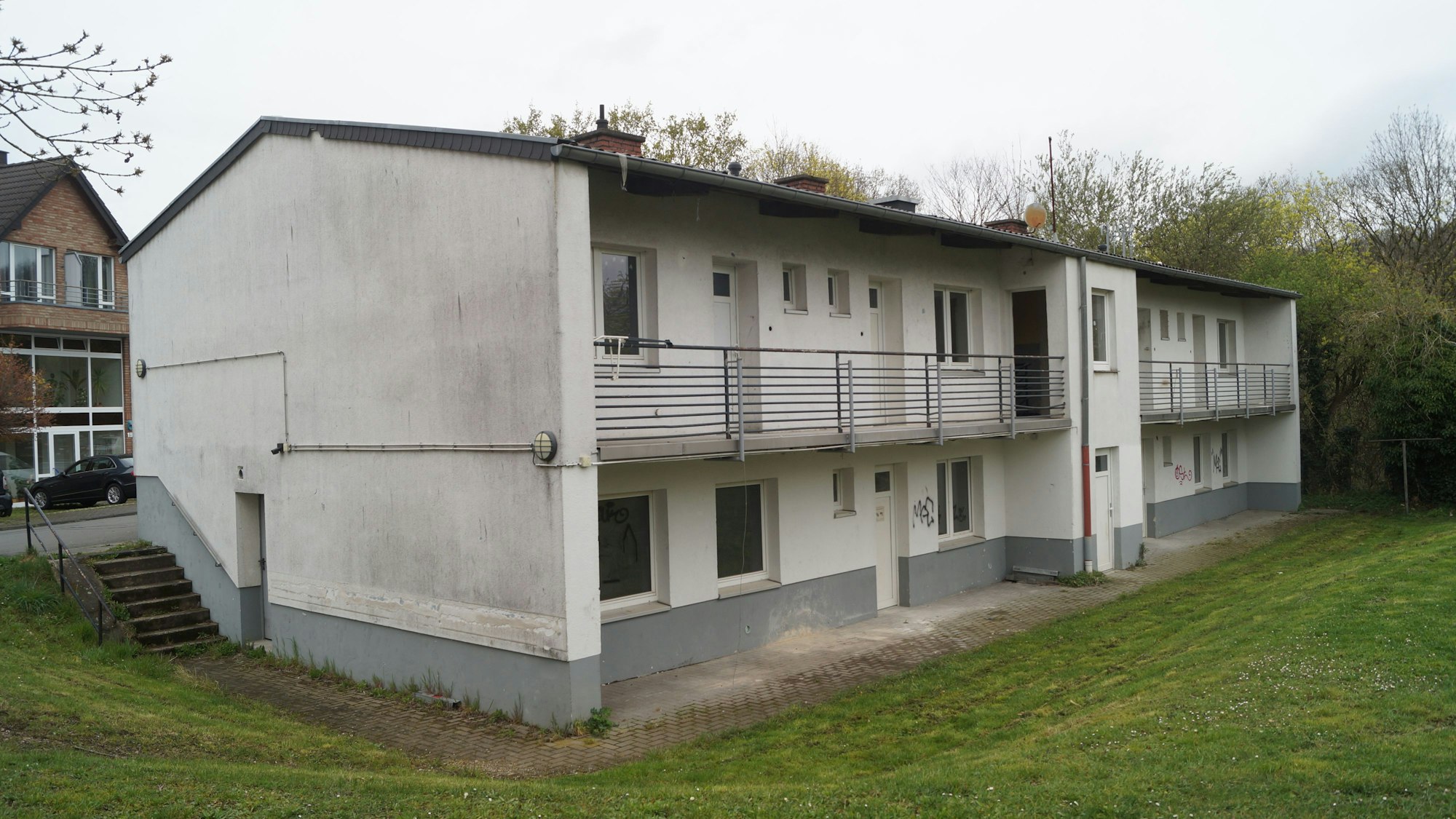 Zu sehen ist die Obdachlosenunterkunft in Kerpen-Horrem.