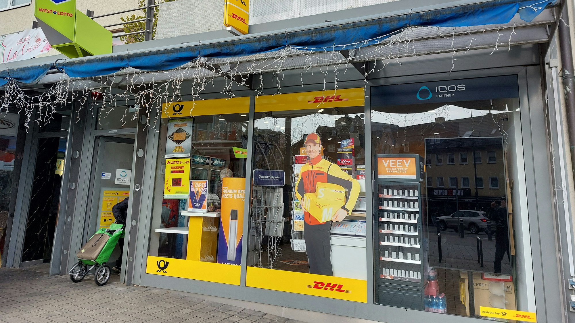 Das Schaufenster des Partnershops.