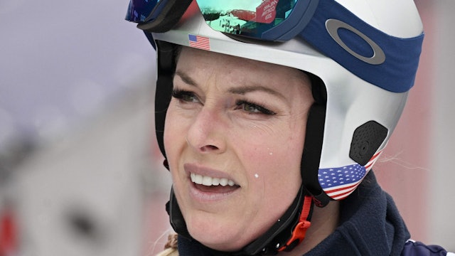 Lindsey Vonn am 7. Februar beim Training in Cortina d’Ampezzo