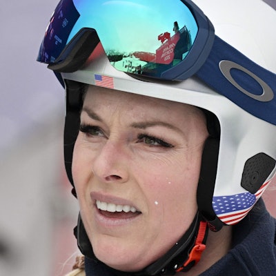 Lindsey Vonn am 7. Februar beim Training in Cortina d’Ampezzo