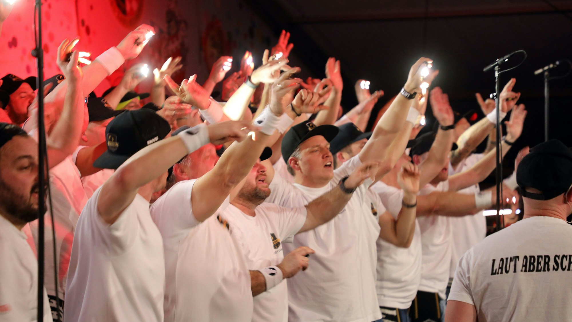 Das Foto zeigt den Chor Laut aber schief