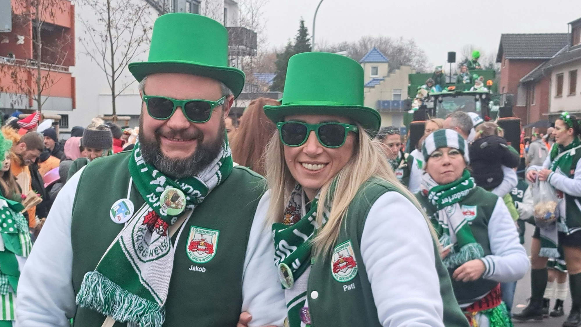 Gut gelaunt: Die Mitglieder der KG Grün-Weiss Lülsdorf